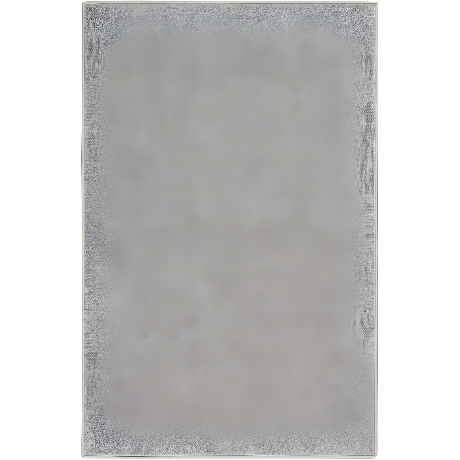 Silver Grey 2' x 4' Synthetic Easy Care Area Rug