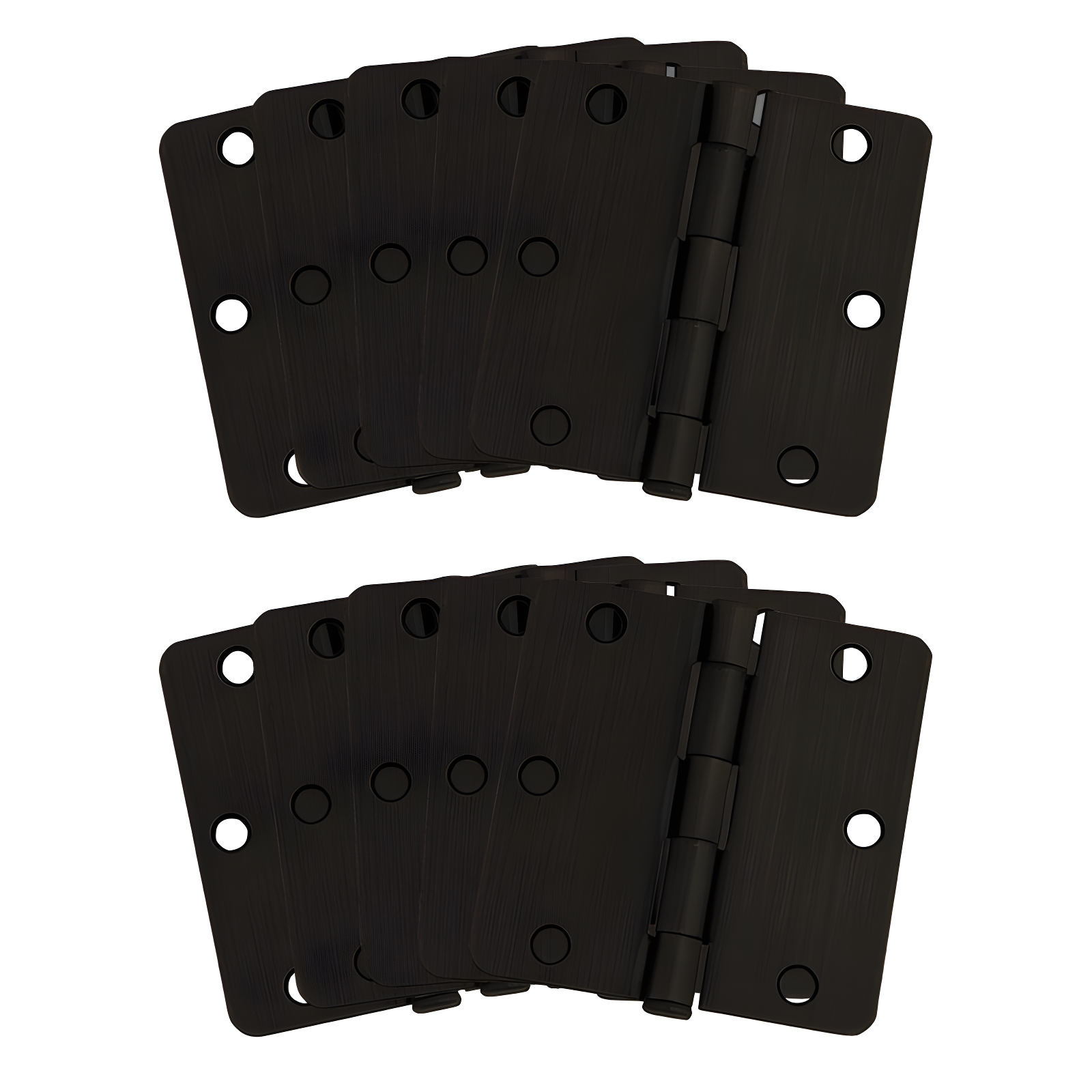 3.5" Oil Rubbed Bronze Steel Door Hinges Set