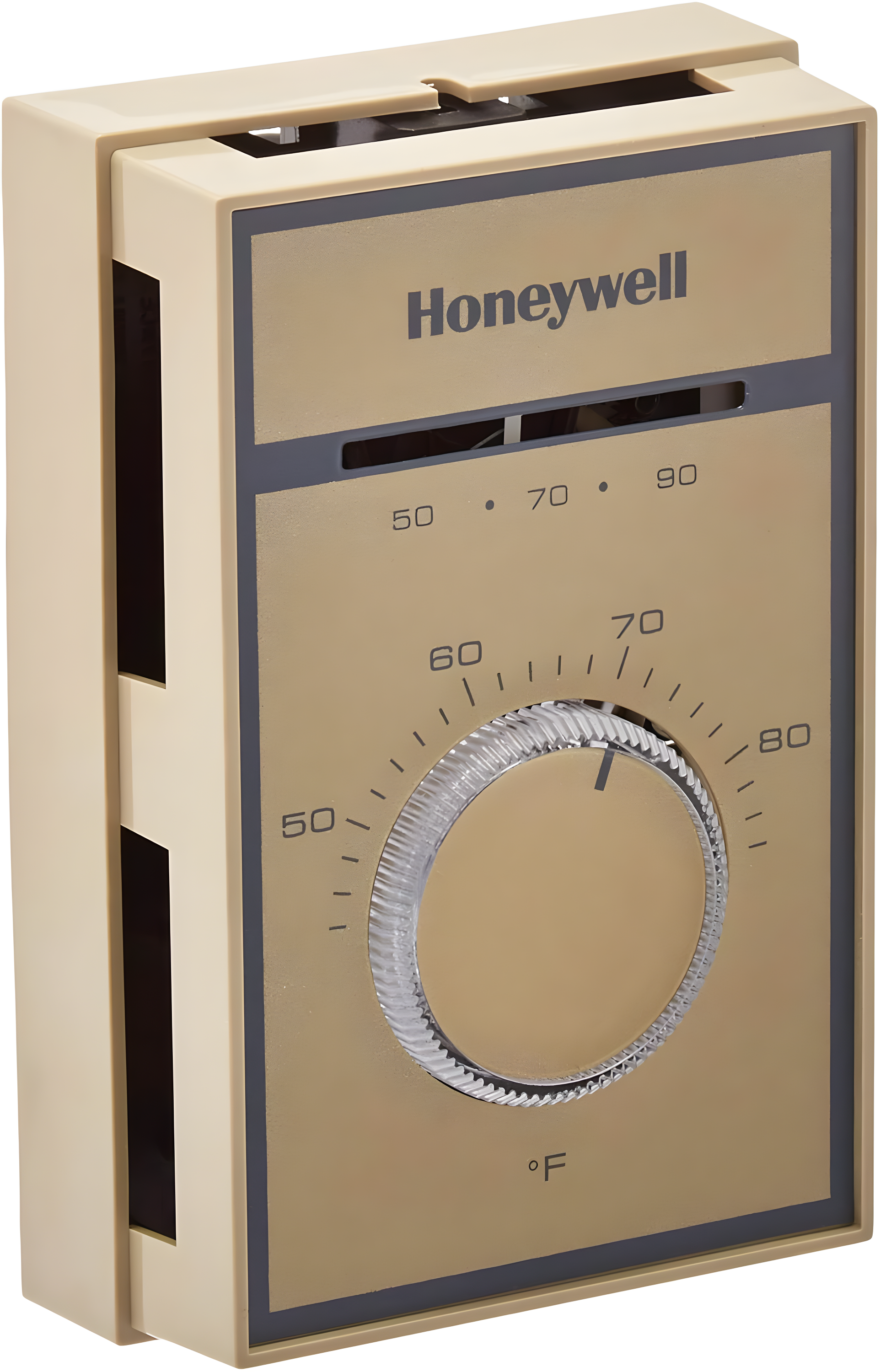 Honeywell Beige Mechanical Line Voltage Thermostat