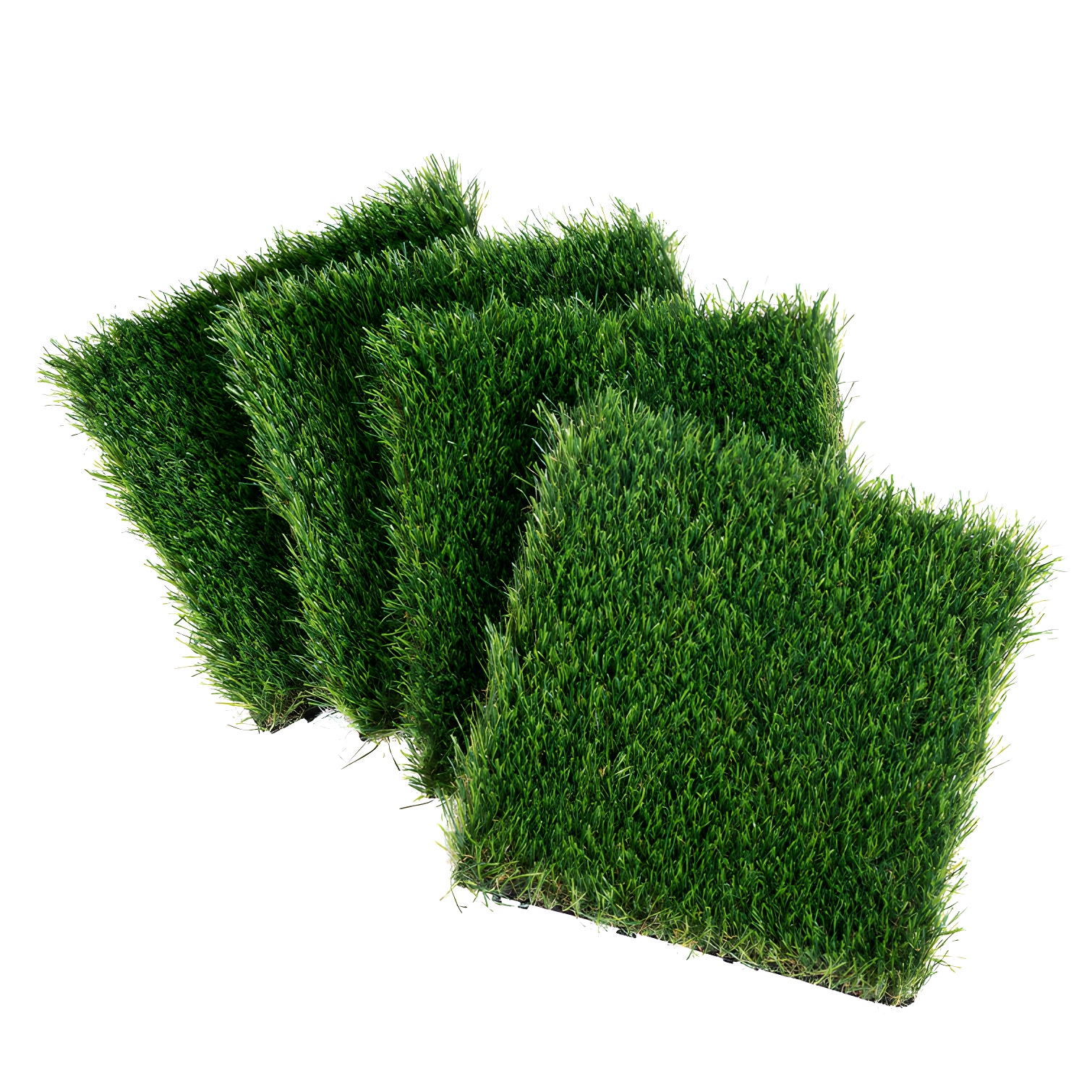 12" x 12" High-Density Green Artificial Grass Turf Panels