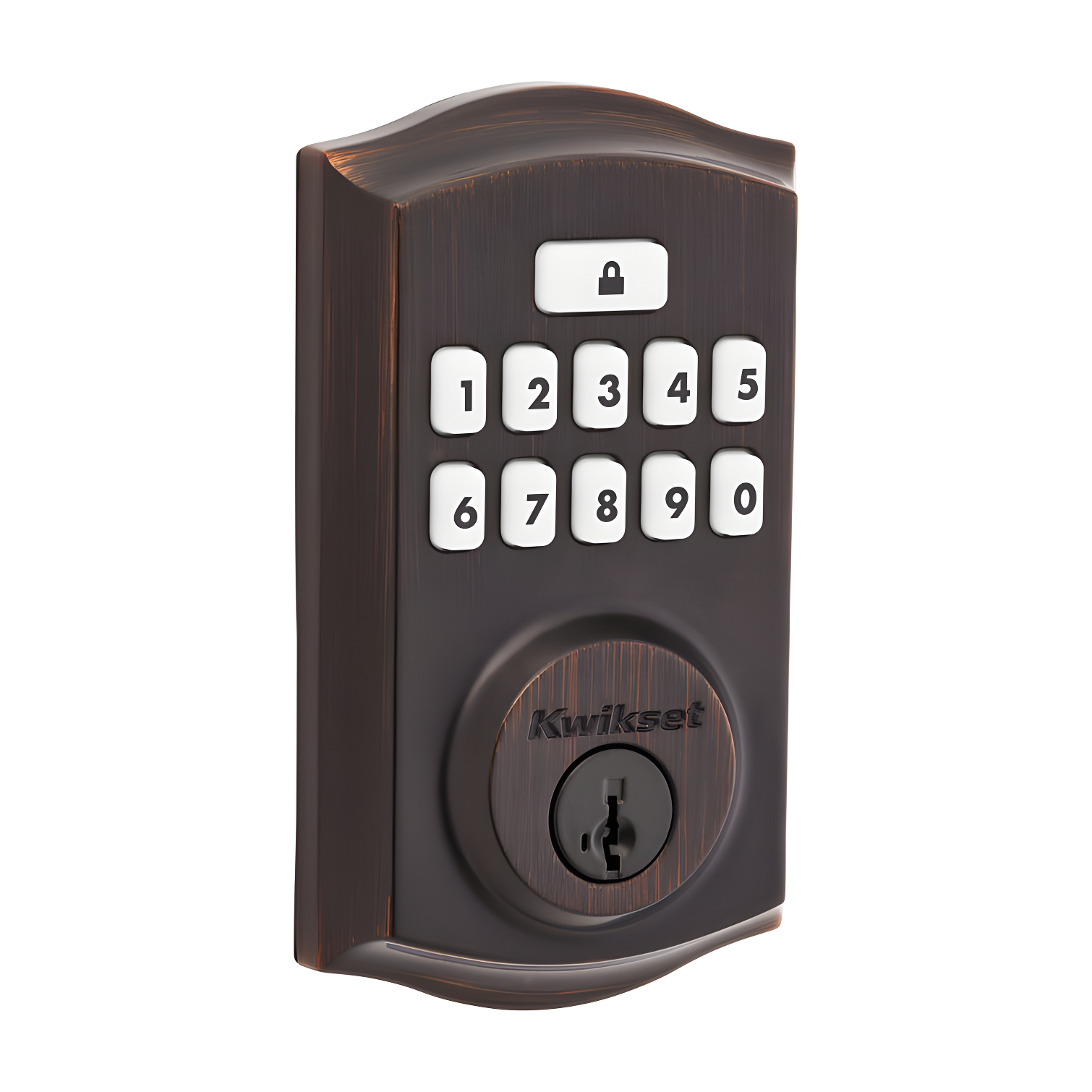 Venetian Bronze Electronic Keypad Deadbolt with SmartKey