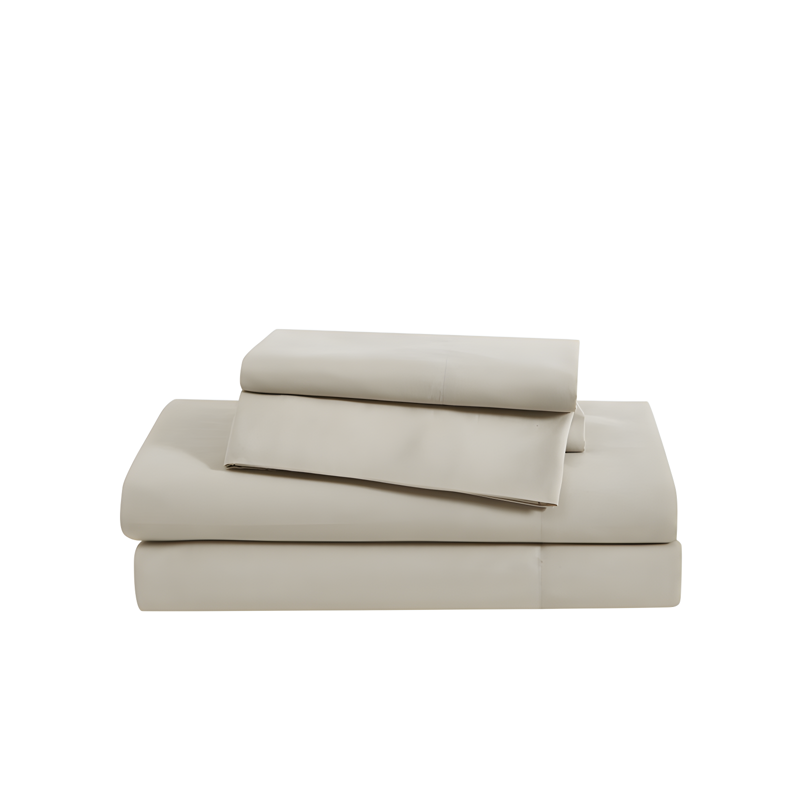 Beige Queen Microfiber Pillow Cover Set of Four