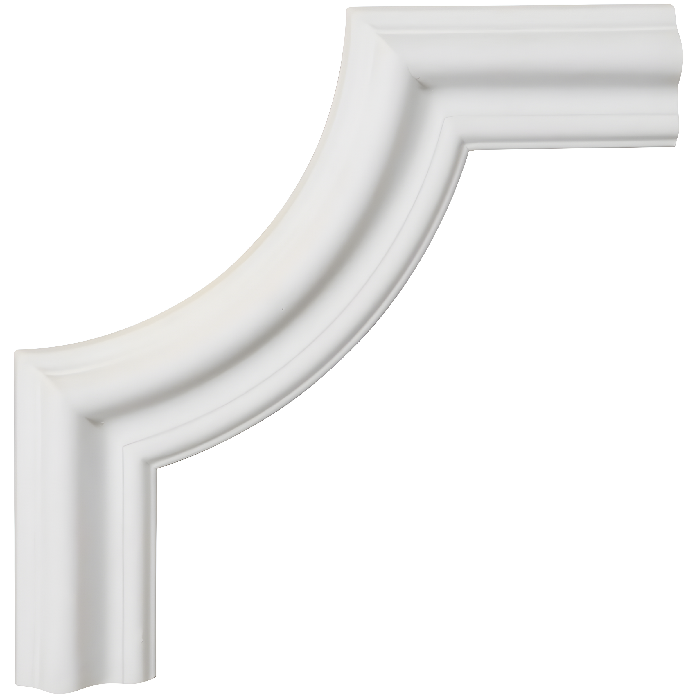 8" White Polyurethane Seville Panel Moulding Corner