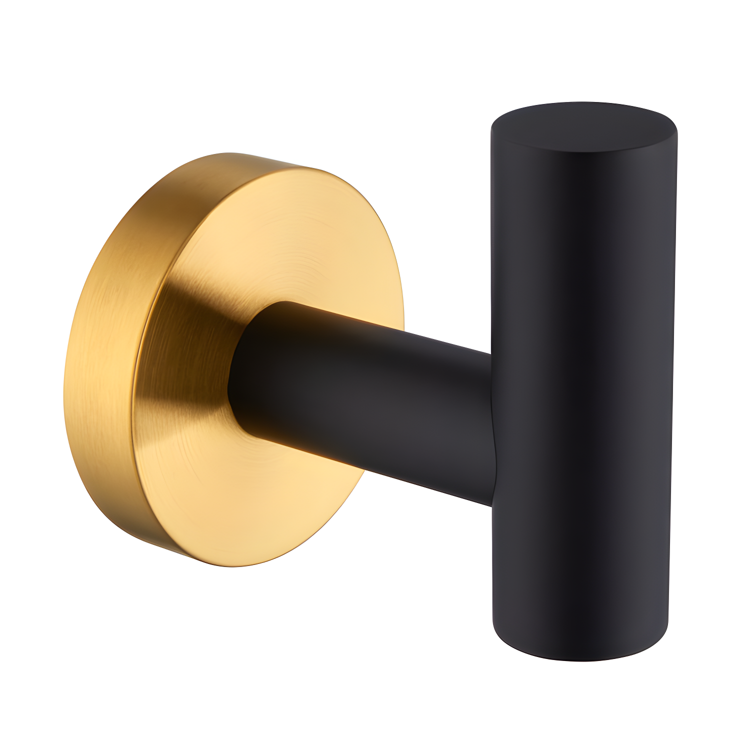 Matte Black and Gold Stainless Steel Wall Mounted Towel Hook