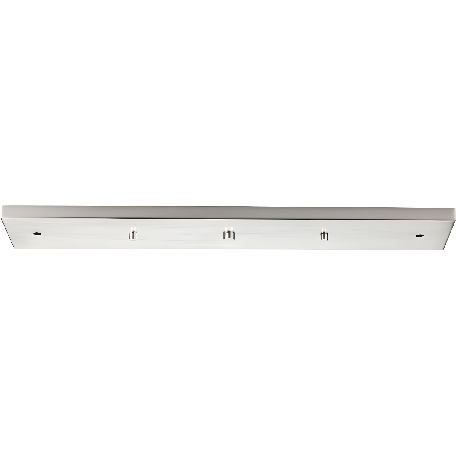 Brushed Nickel Linear Pendant Canopy for 2-3 Lights