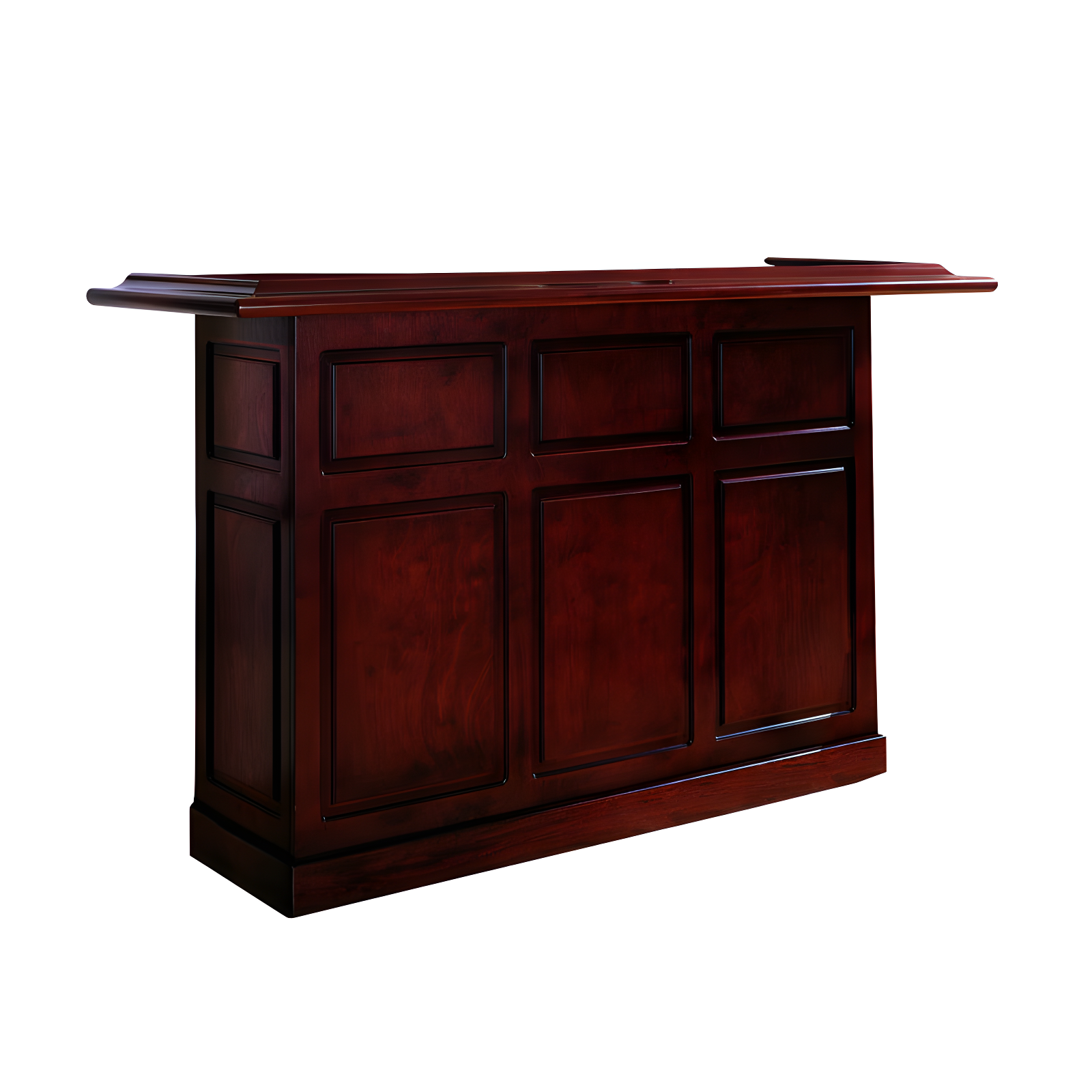 Lexington 72'' English Tudor Solid Wood Home Bar