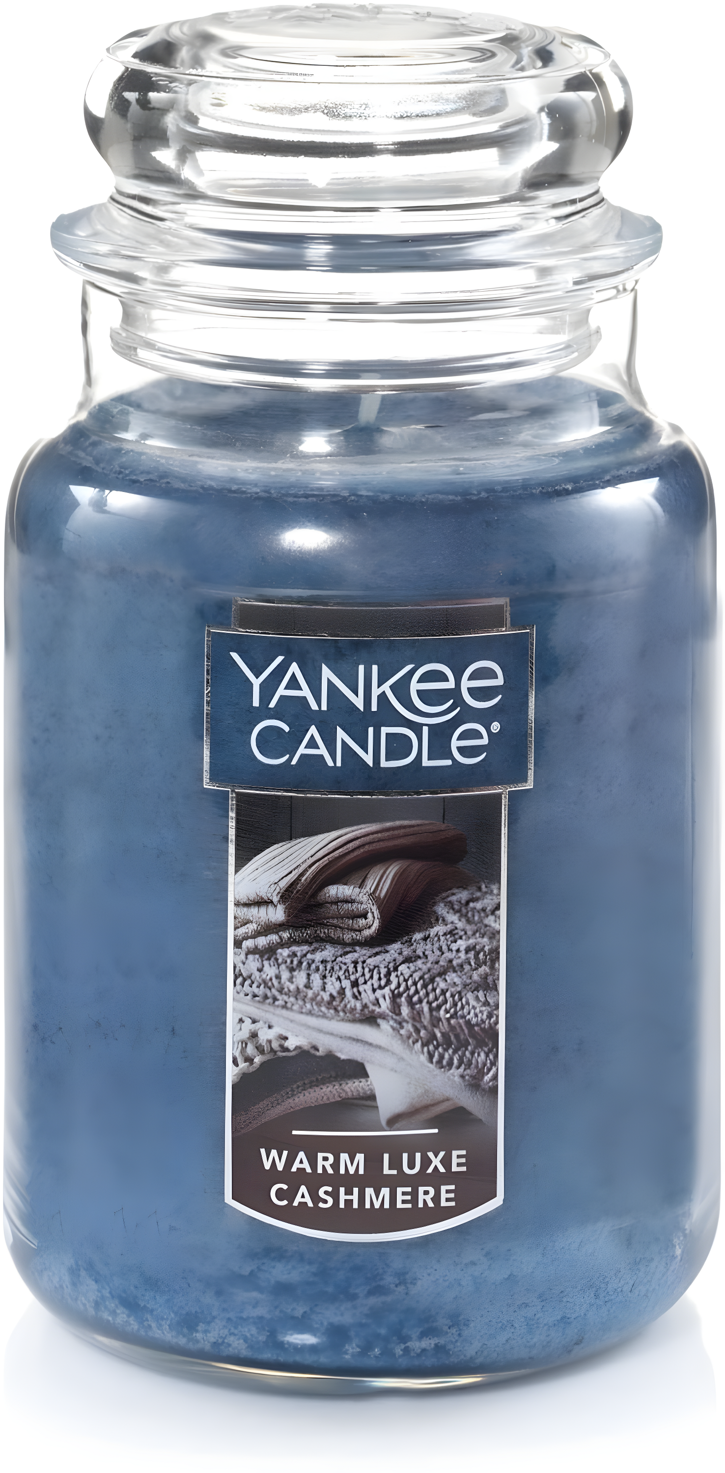 Warm Luxe Cashmere Blue Scented Jar Candle, 22 oz