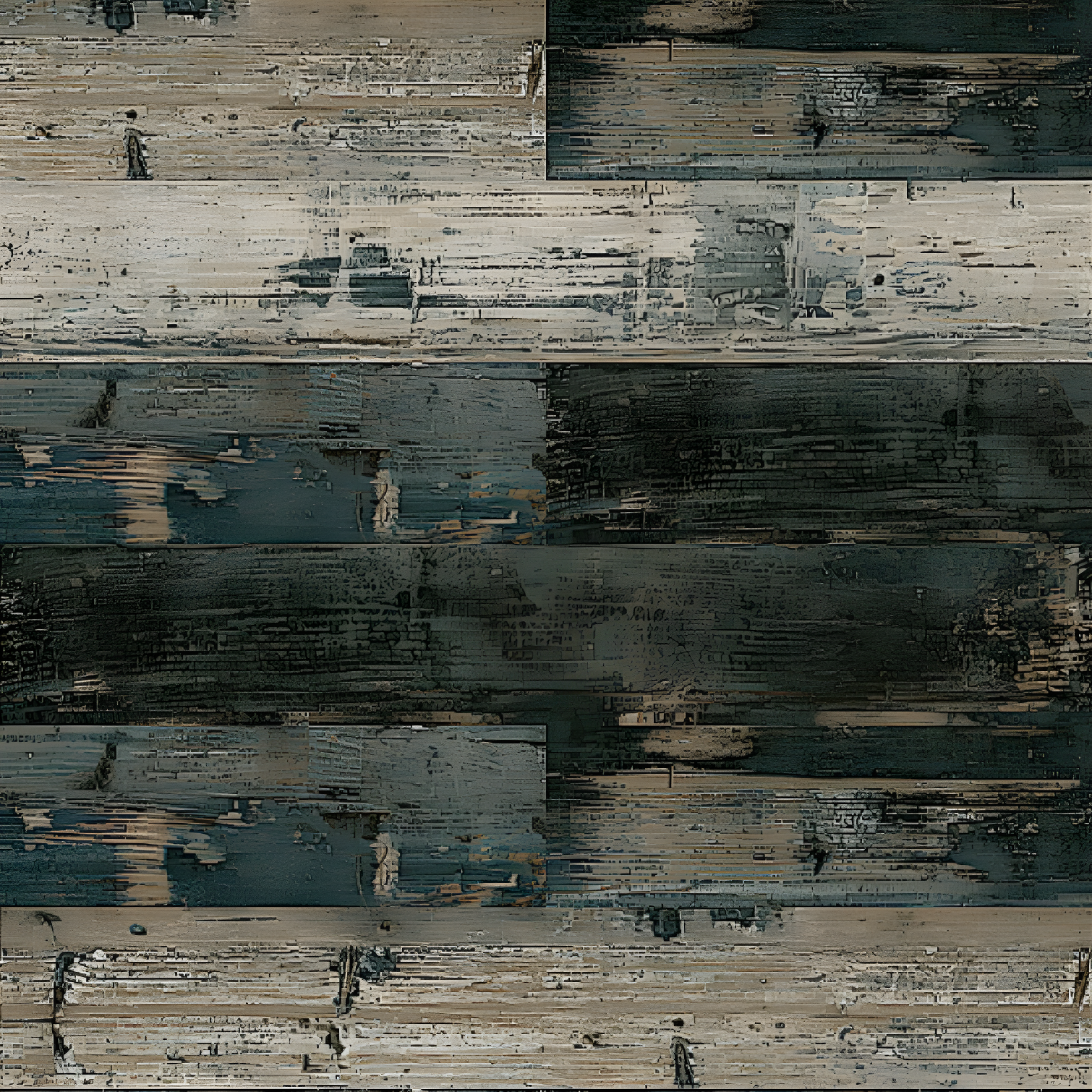 Medium Multi-Tonal Rustic Glue Down Vinyl Plank Flooring