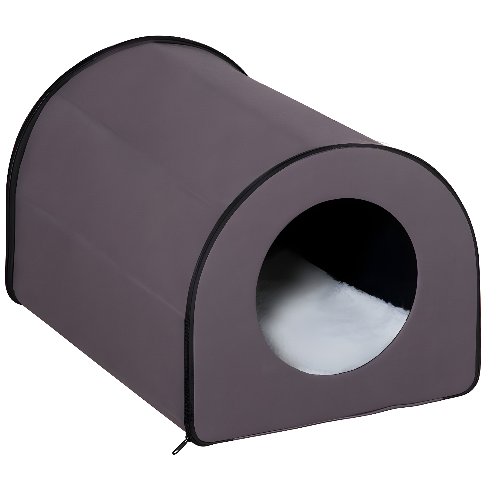 21.25" x 15.75" x 13.5" Brown Heated Cat House