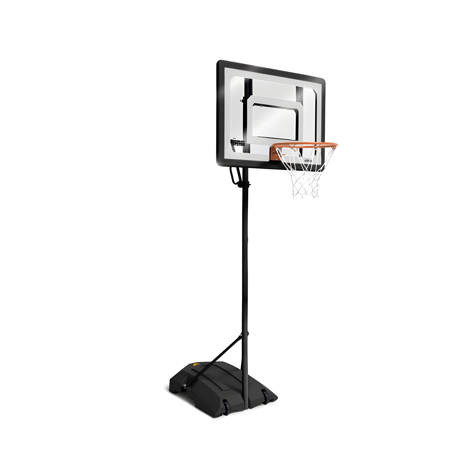 Adjustable Height Portable Polycarbonate Basketball Hoop System