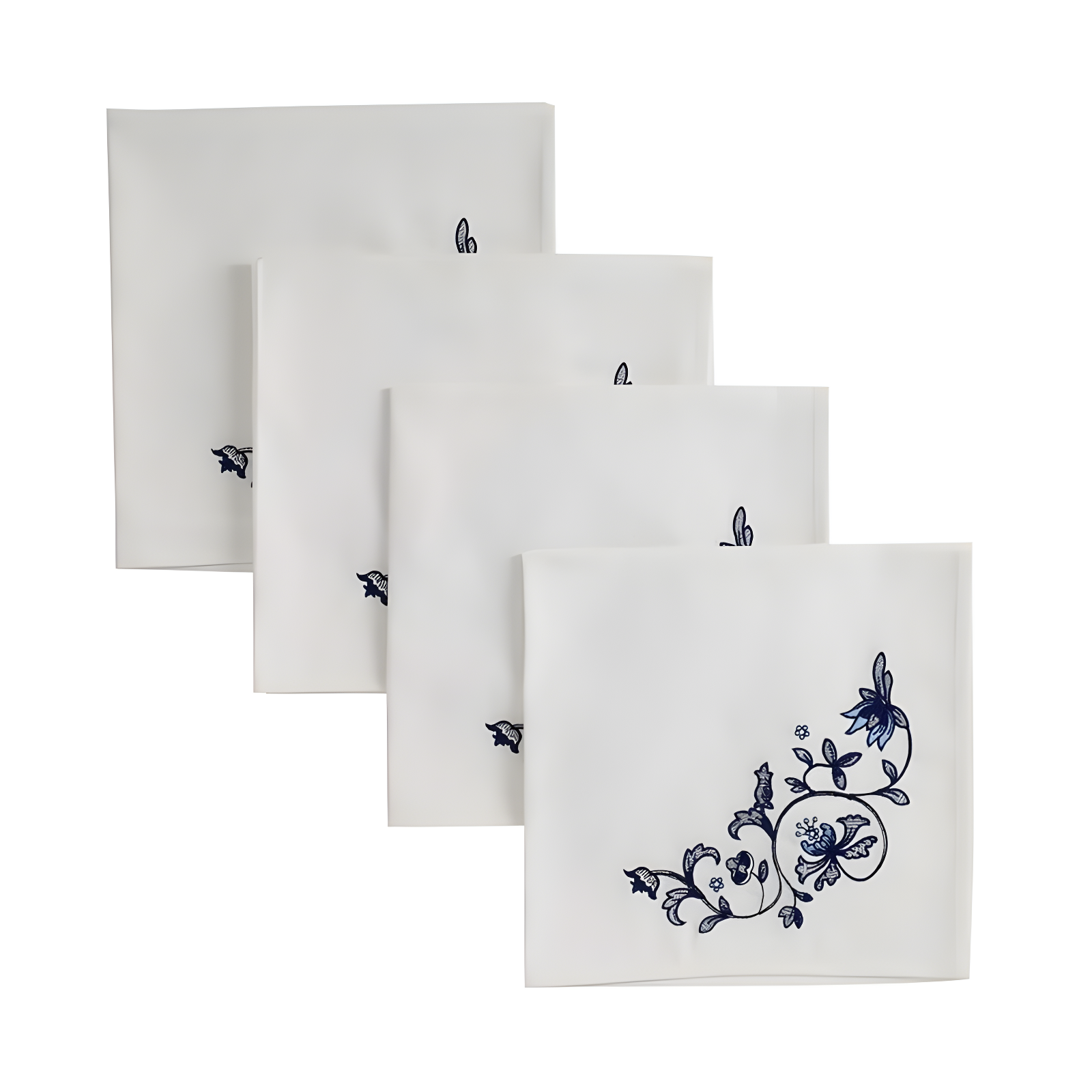 Blue and White Cotton Portofino Napkin Set of 4