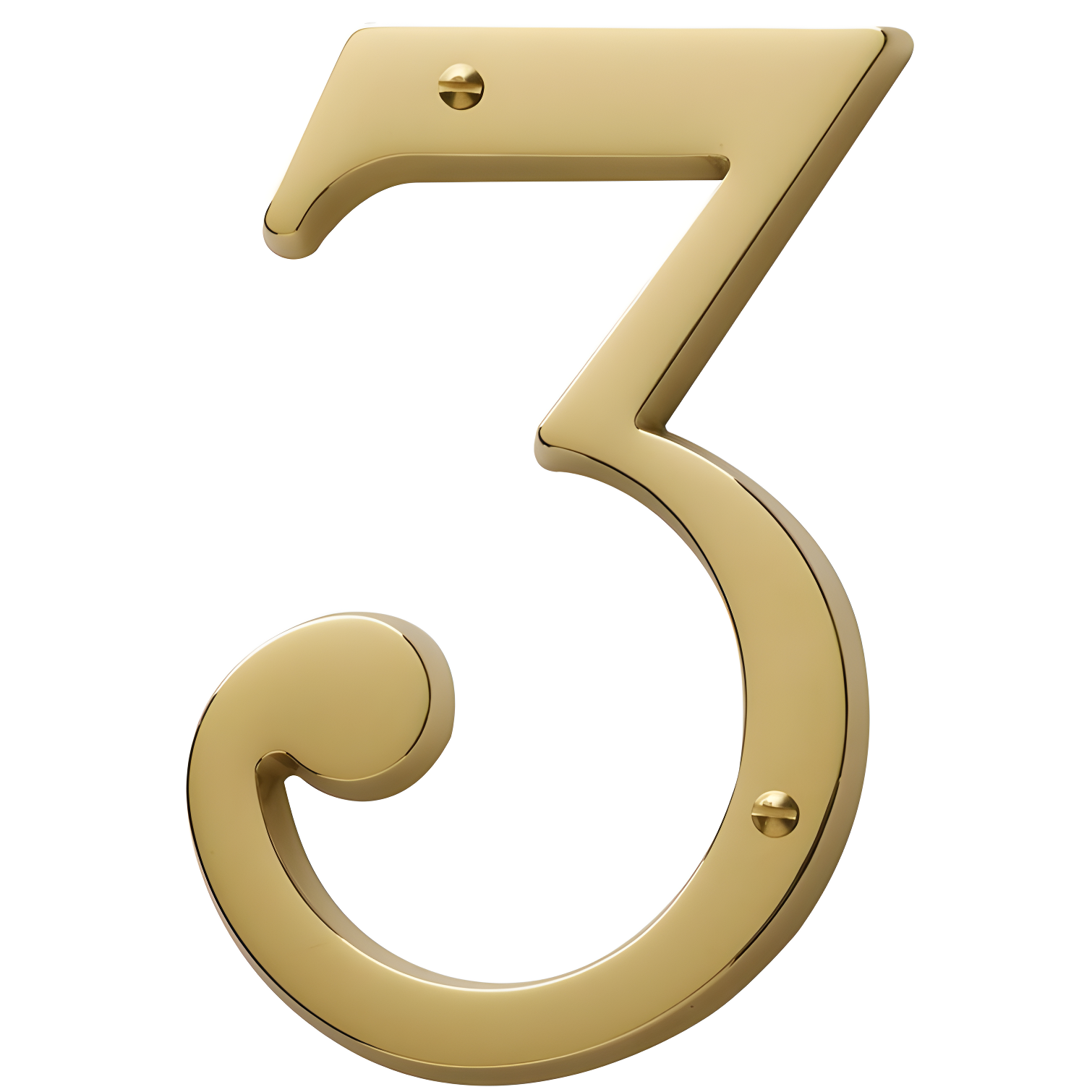 4.75" Lifetime Brass Contemporary House Number
