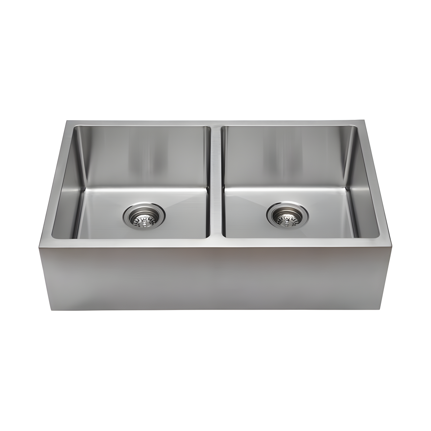 33'' Stainless Steel Farmhouse Double Bowl Kitchen Sink