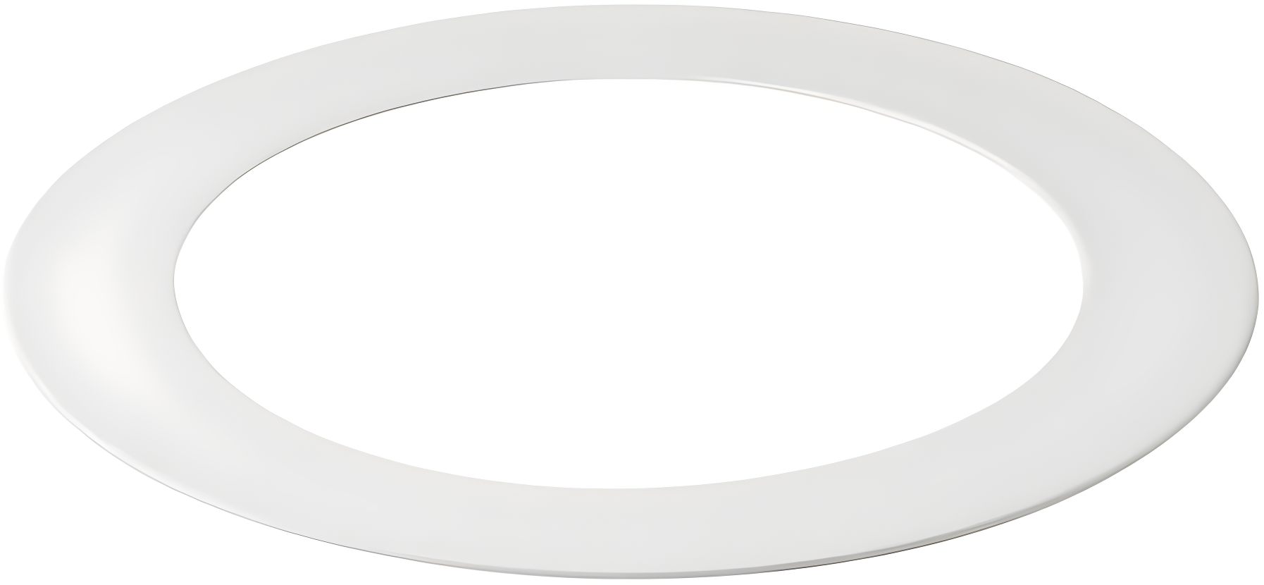 White Aluminum 5.75" Ceiling Goof Ring for 4" Downlight Fixtures