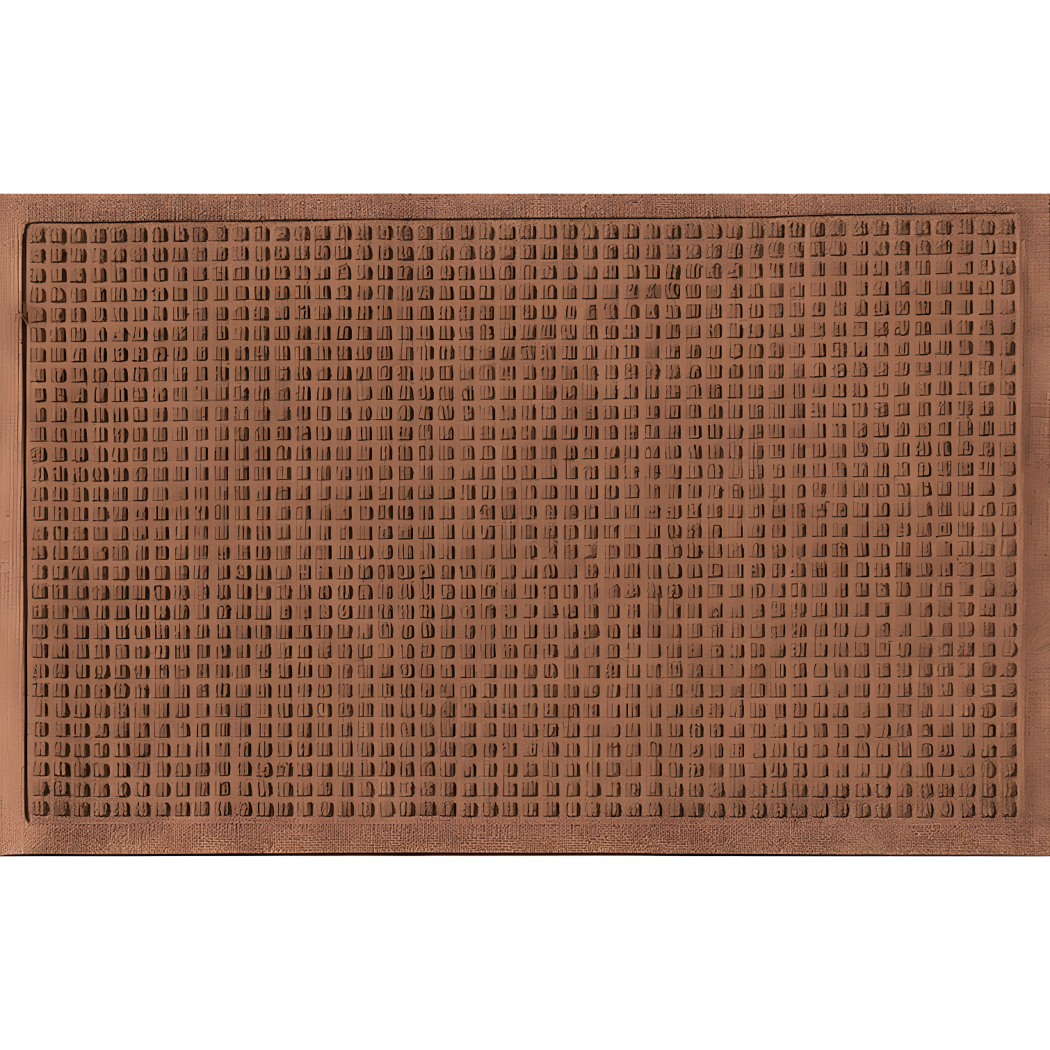 Eco-Friendly WaterHog Cubes Doormat in Dark Brown, 2'x3'