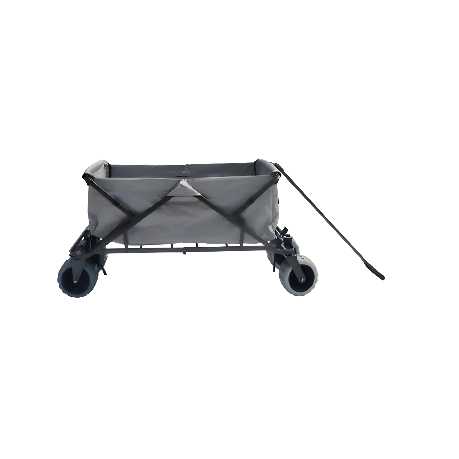 Gray Extra-Large Folding Utility Wagon with Steel Frame