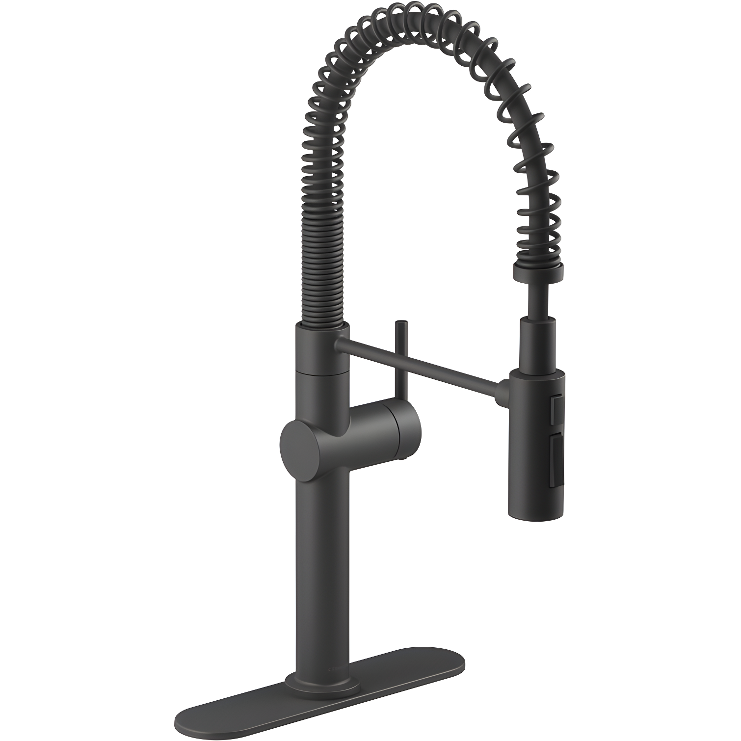 Crue Matte Black 30.75" Single-Handle Semi-Professional Kitchen Faucet