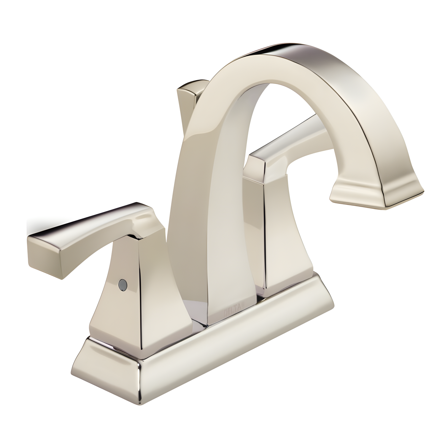 Modern 6" Nickel Brass Centerset Bathroom Faucet with Eco-Friendly Design