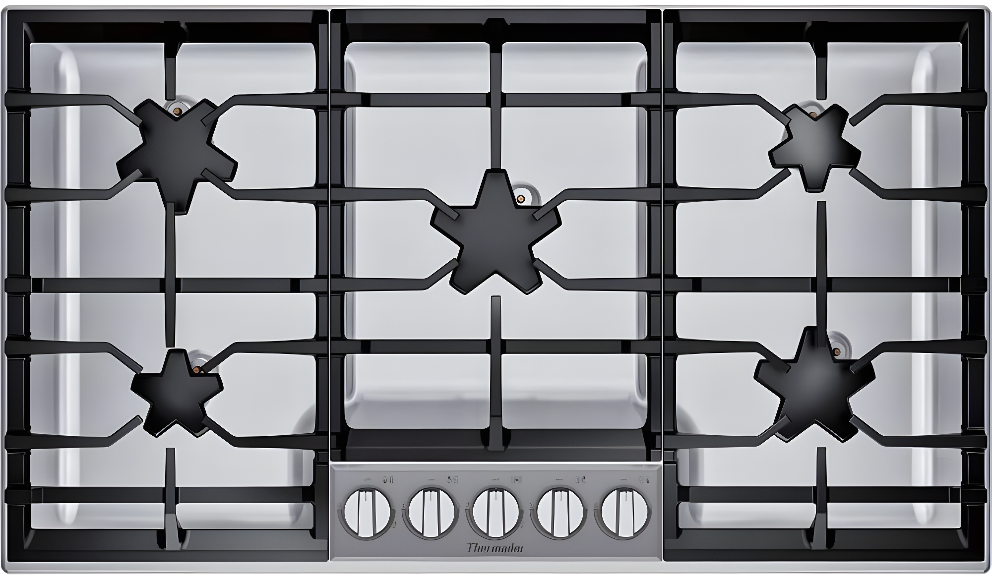 36 Inch Stainless Steel 5 Burner Gas Cooktop