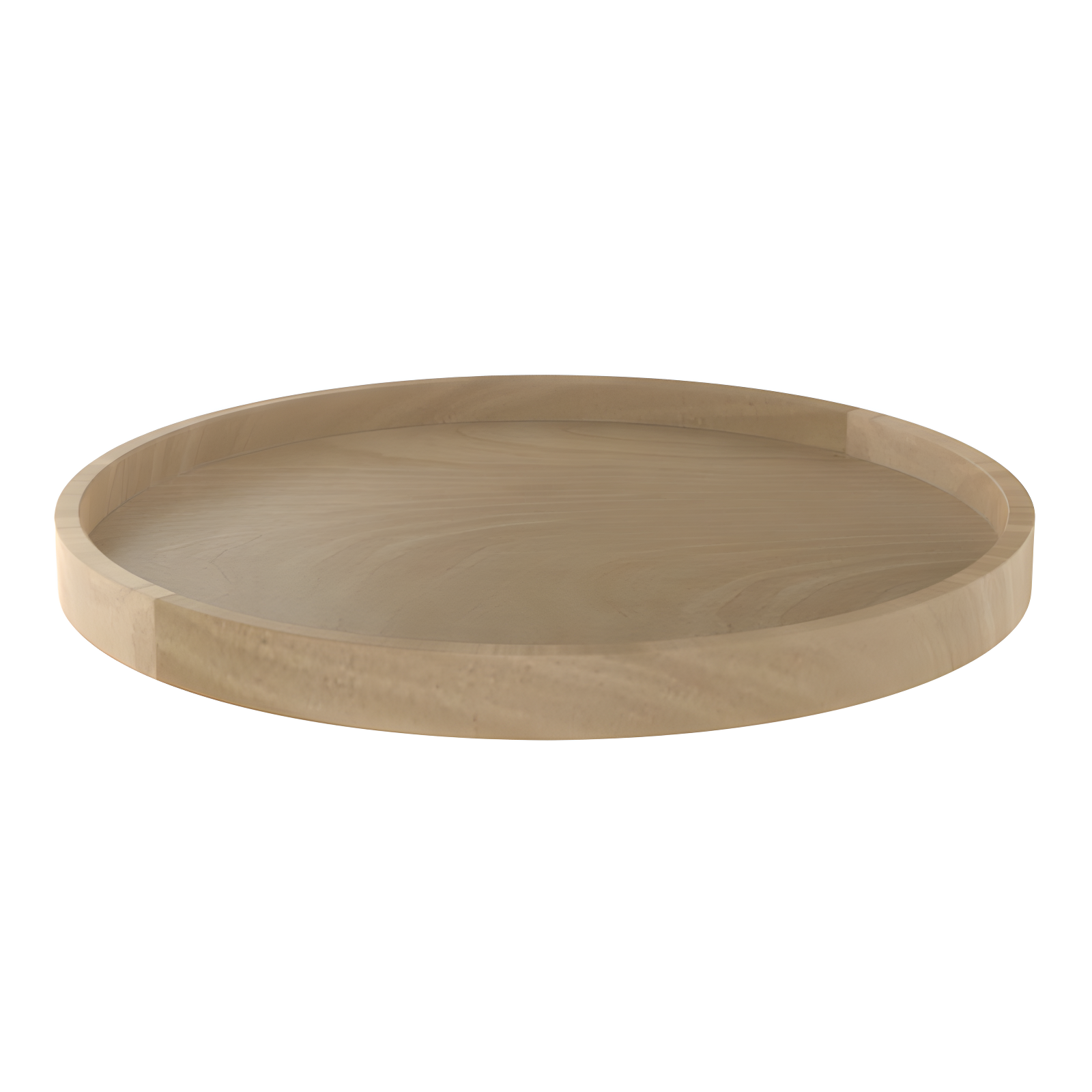 Natural Maple Wood Full Circle Lazy Susan with Swivel Bearings