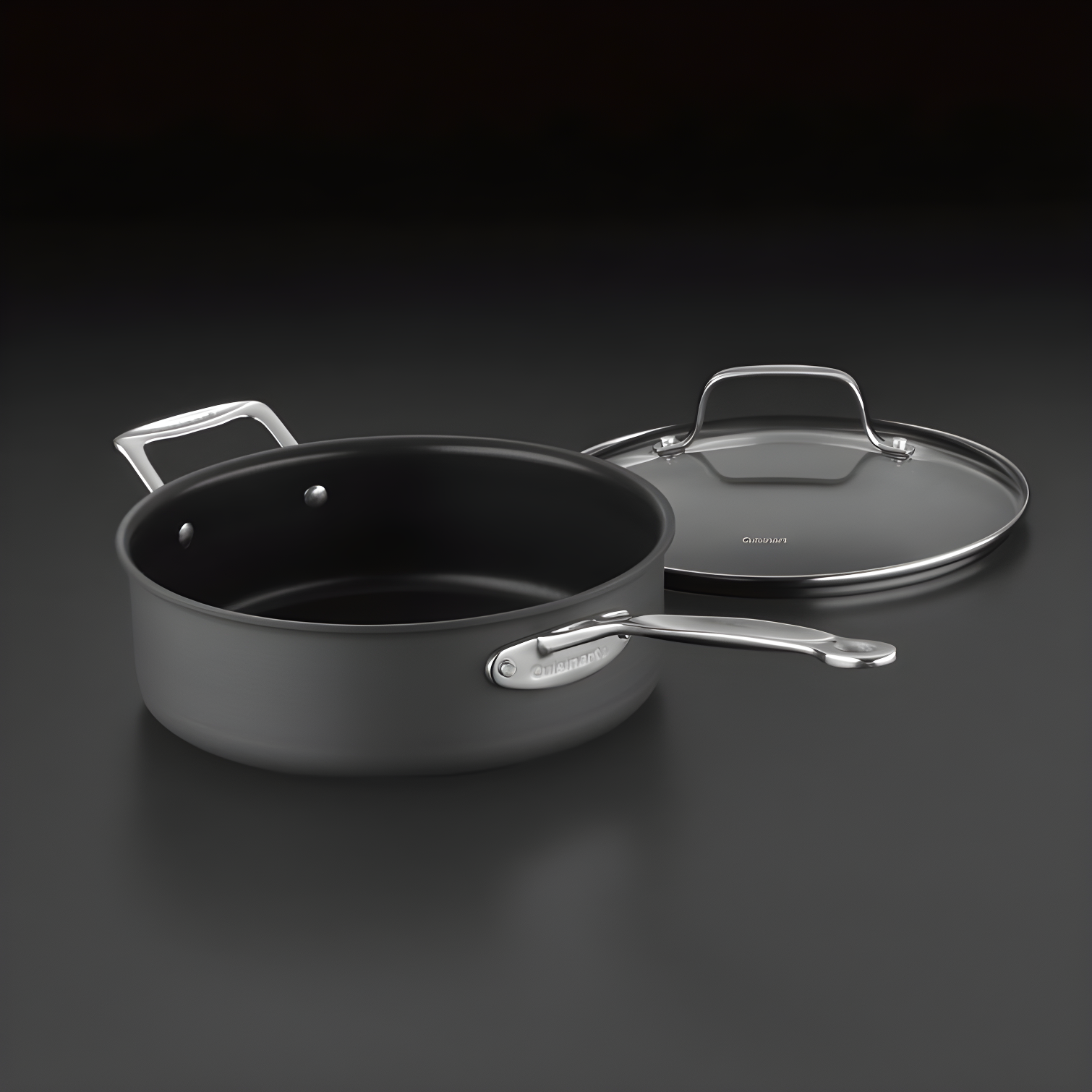 3.5-Quart Hard Anodized Non-Stick Saute Pan with Lid