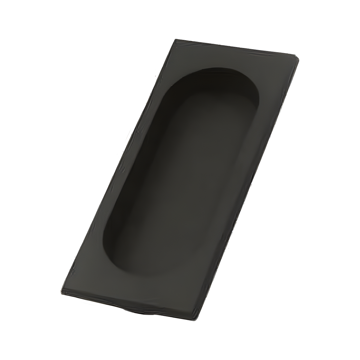 Oil Rubbed Bronze Recessed Flush Pull with Mounting Hardware