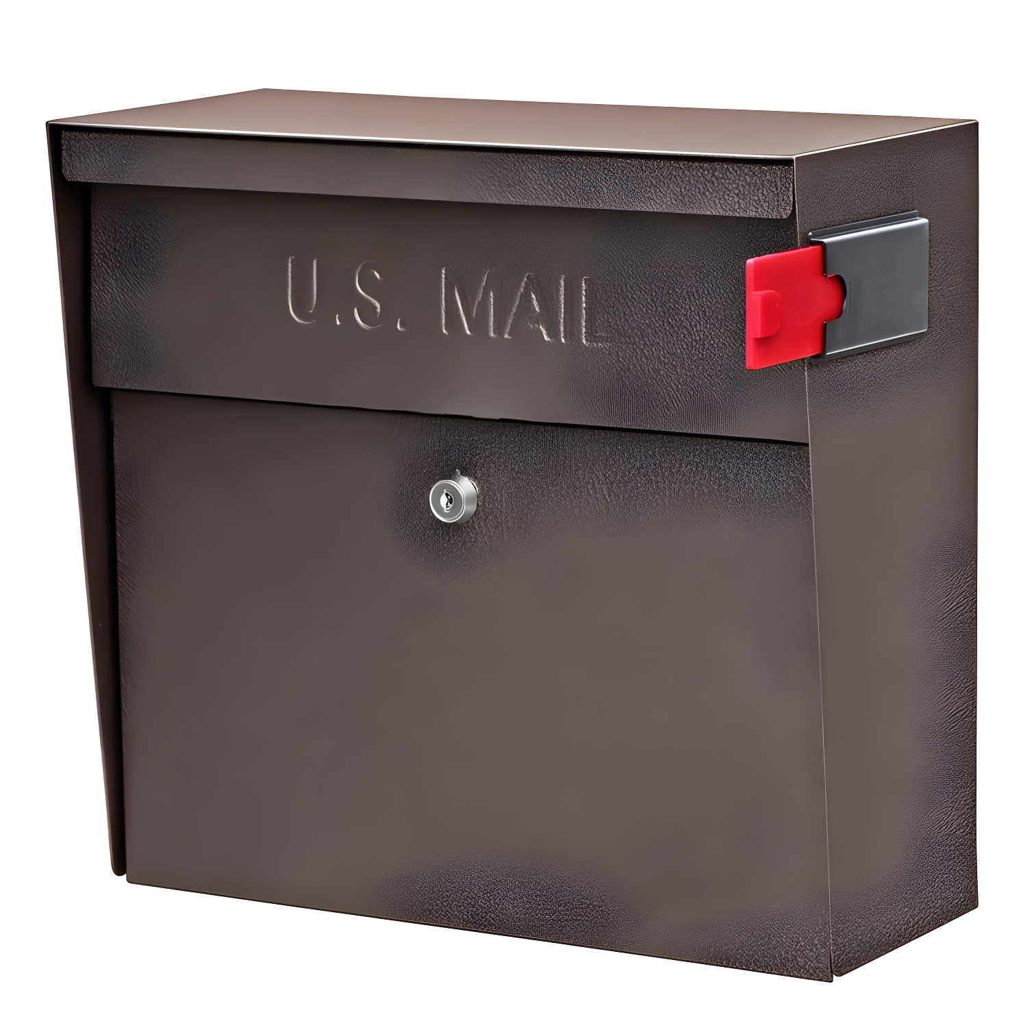 Bronze Steel Lockable Wall-Mounted Security Mailbox