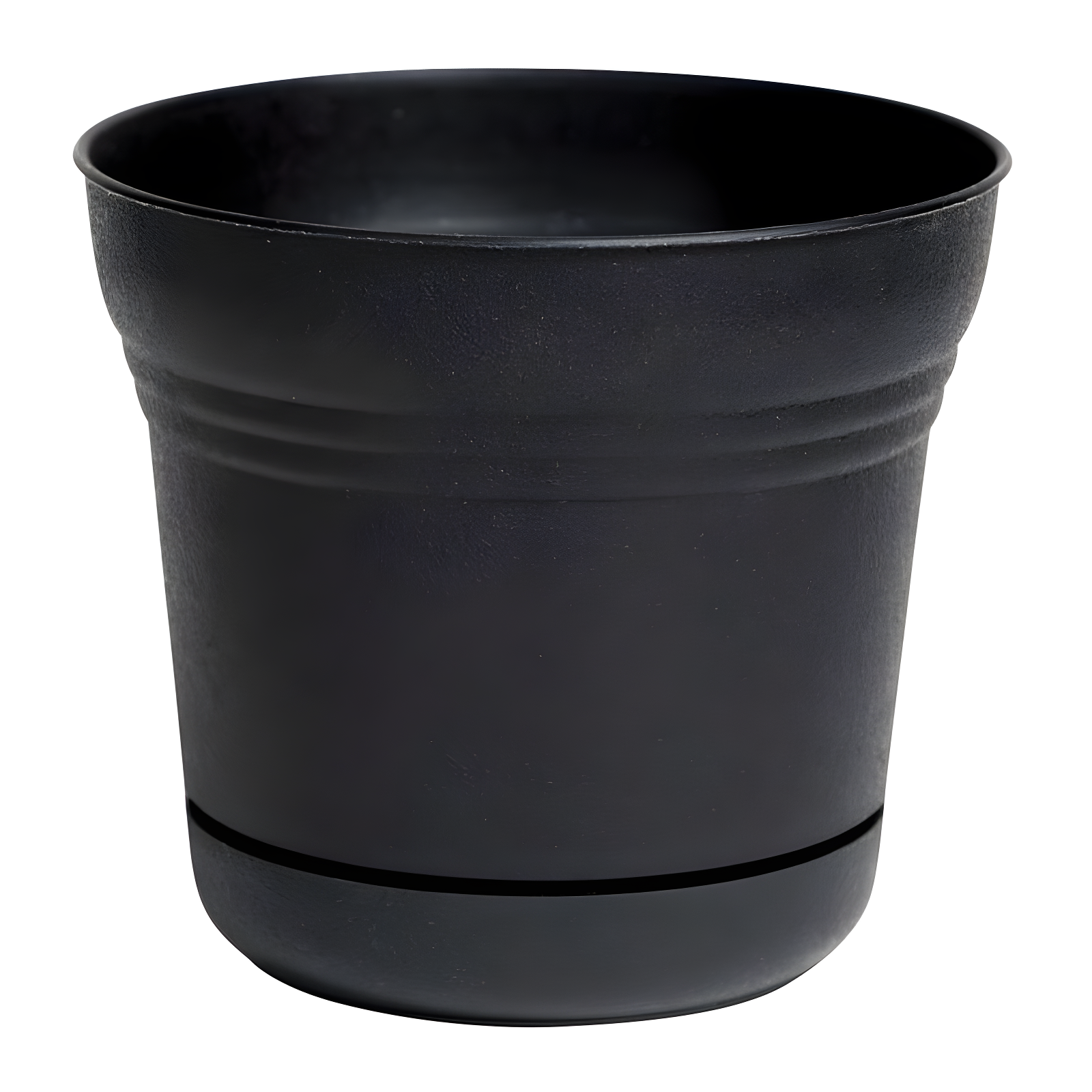 Bloem 5" Black Round Plastic Planter with Saucer