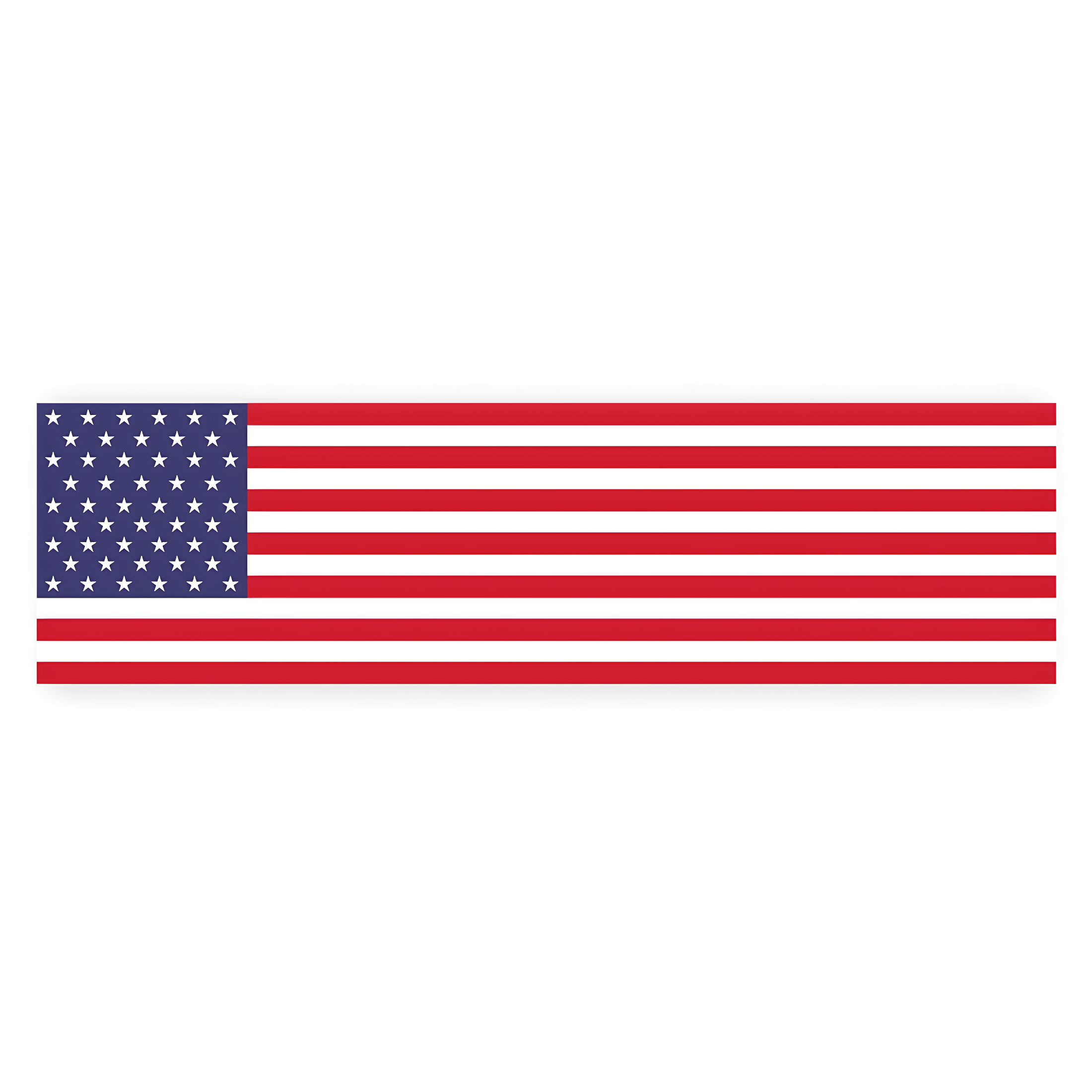 Patriotic American Flag Silk Paper Banner, 13x48 Inches