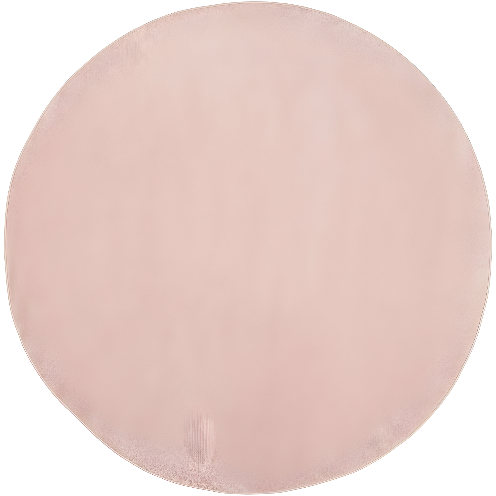 Orchid Pink Round 8' Synthetic Indoor/Outdoor Easy-Care Area Rug