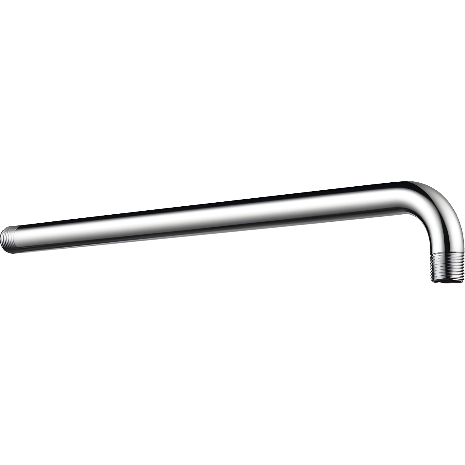 16-Inch Chrome Wall Mounted Shower Arm with Ball Joint