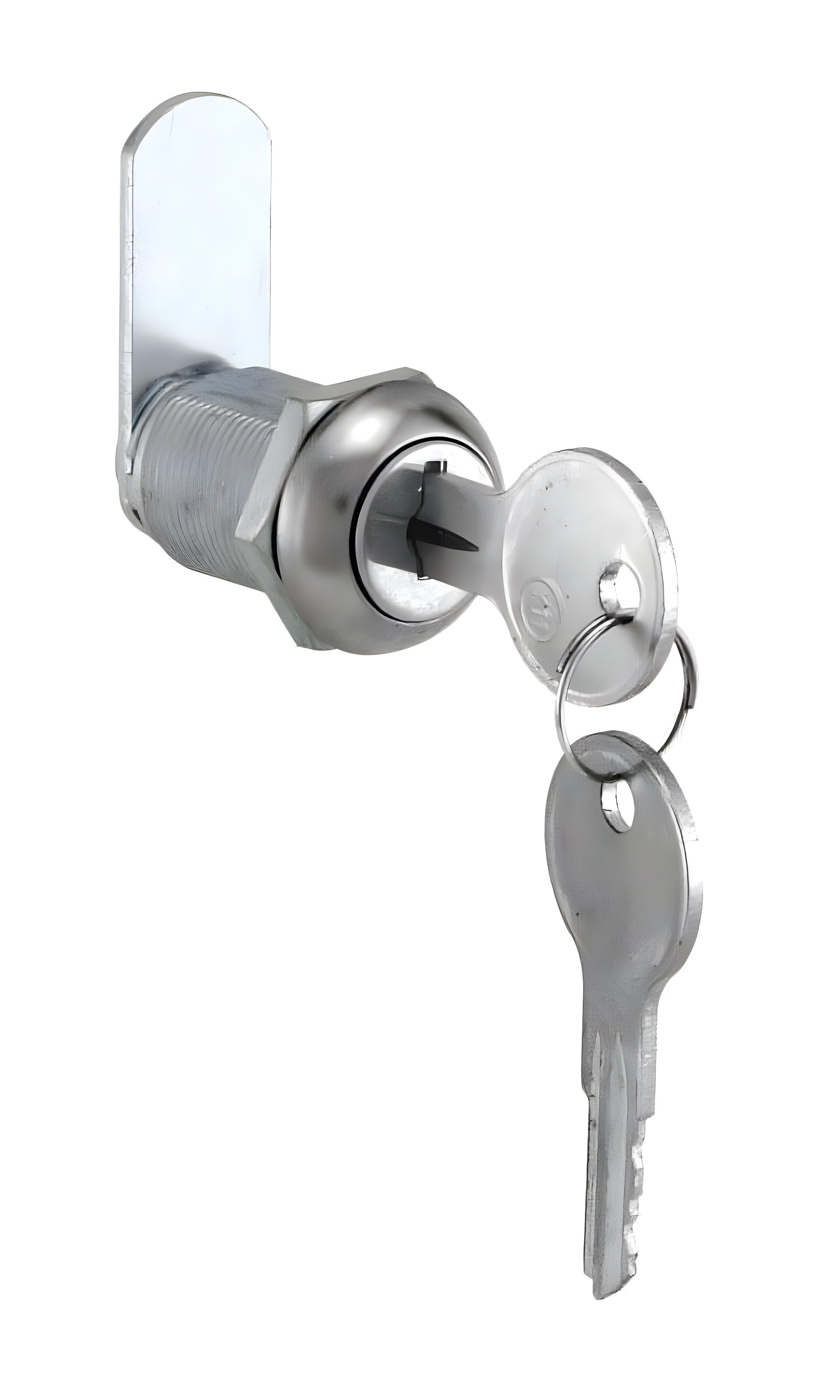 Chrome Keyed Cam Lock for Cabinets and Drawers