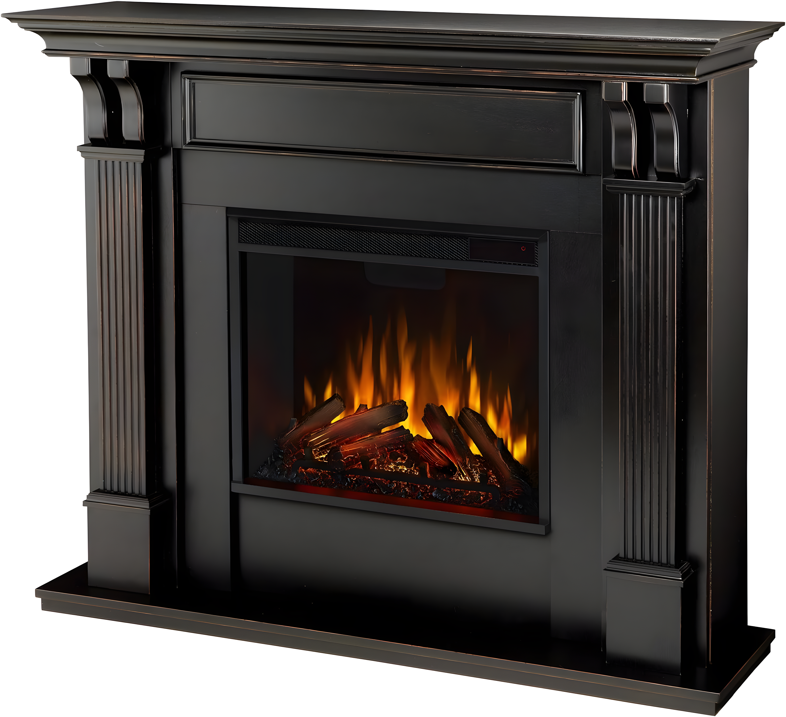 Ashley Blackwash 48" Electric Fireplace with Mantel