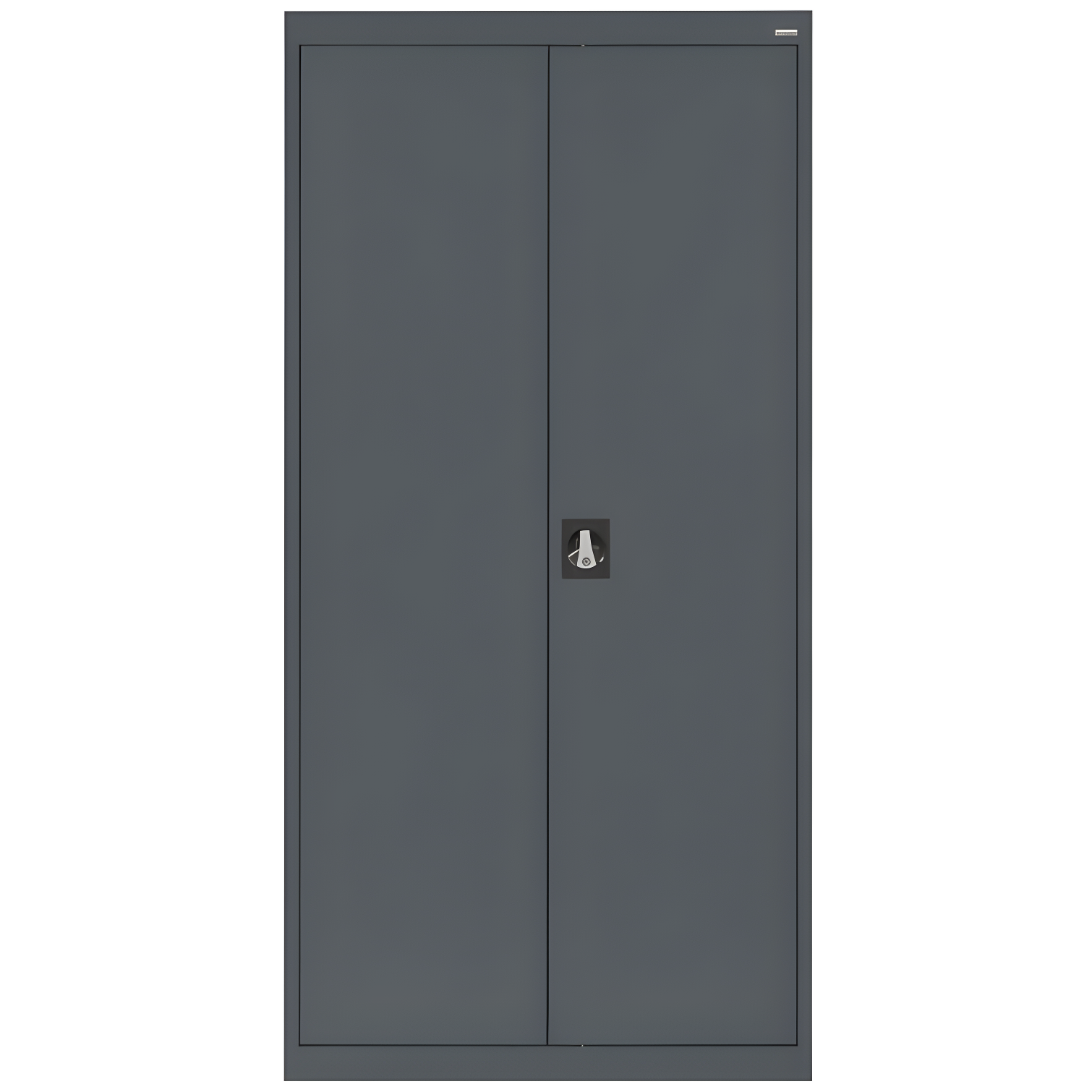 Charcoal Steel Freestanding Lockable Office Cabinet with Adjustable Shelving