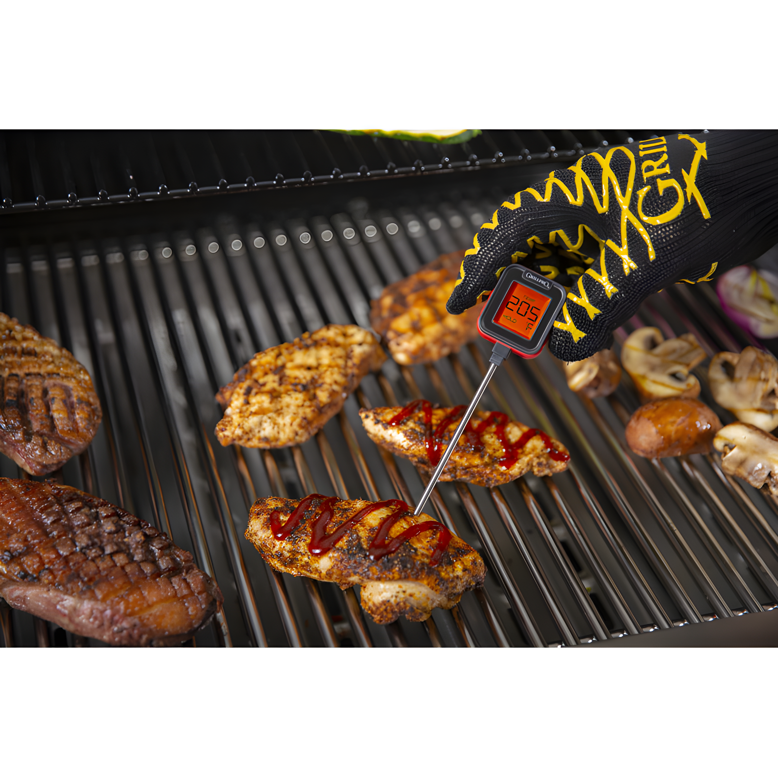 Digital Instant Read Grill Thermometer with Backlit Display