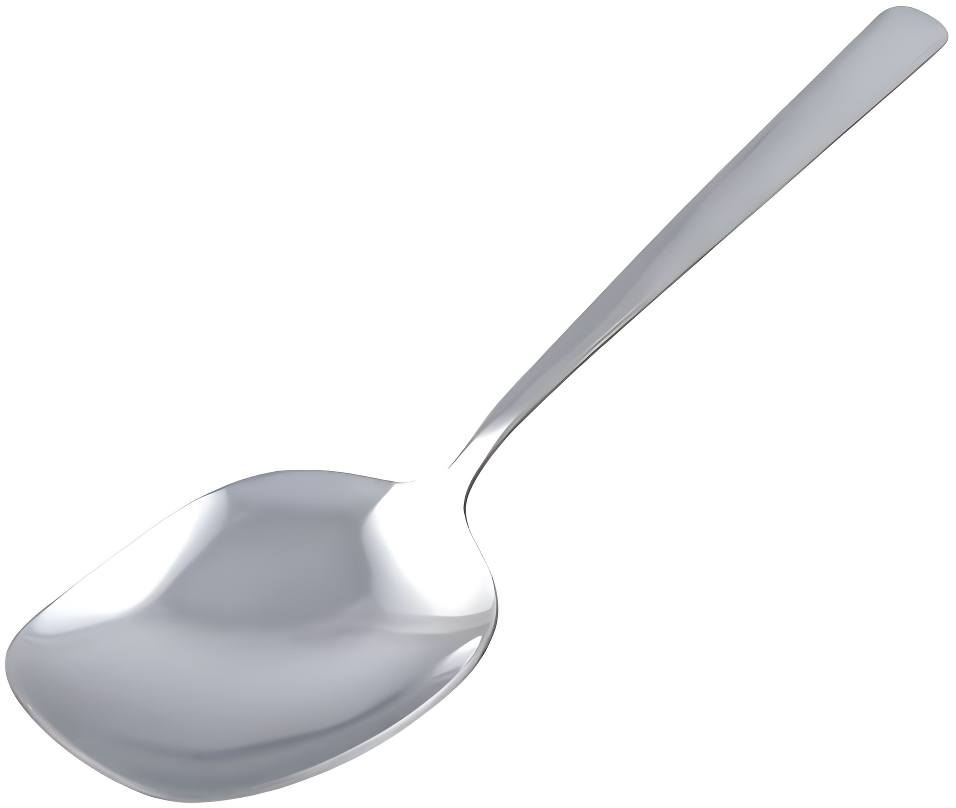 8.25" Stainless Steel Wide Serving Spoon