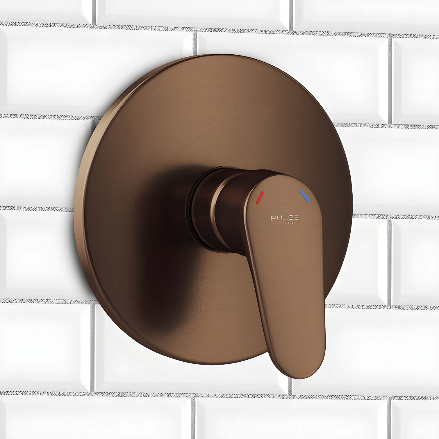 Oil-Rubbed Bronze Pressure Balance Shower Valve with Lever