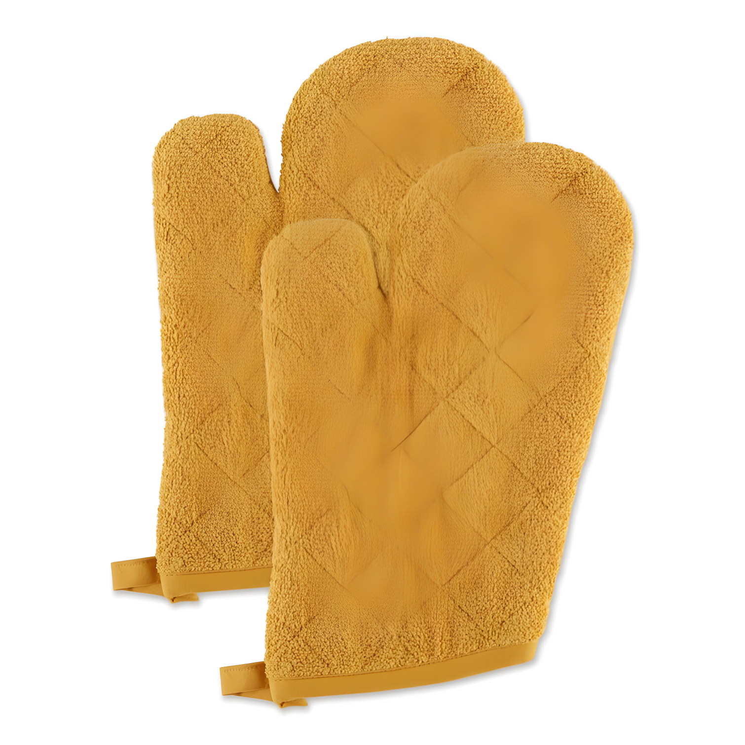 Honey Gold Cotton Terry Oven Mitt Set