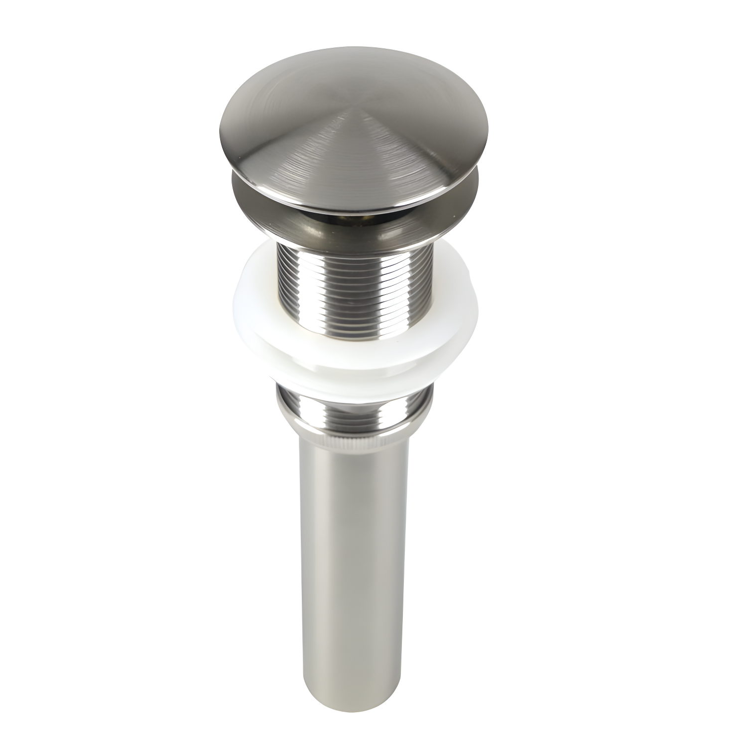 Brushed Nickel Pop-Up Drain Assembly for Vessel Sinks