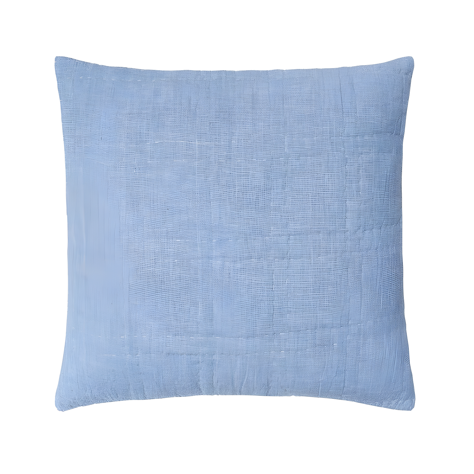 Light Blue Cotton Embroidered Euro Sham