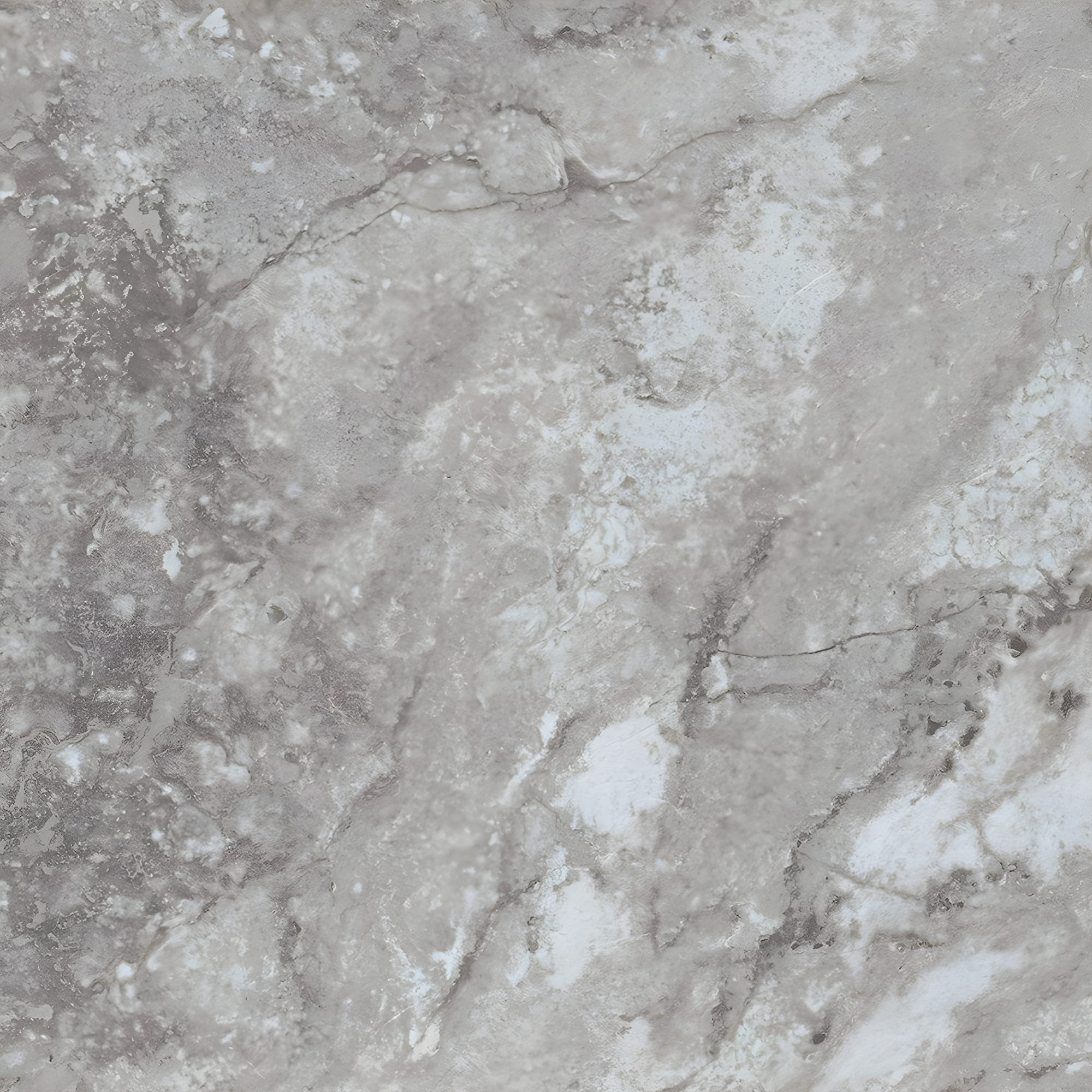 White and Grey Travertine Glossy Peel and Stick Tile