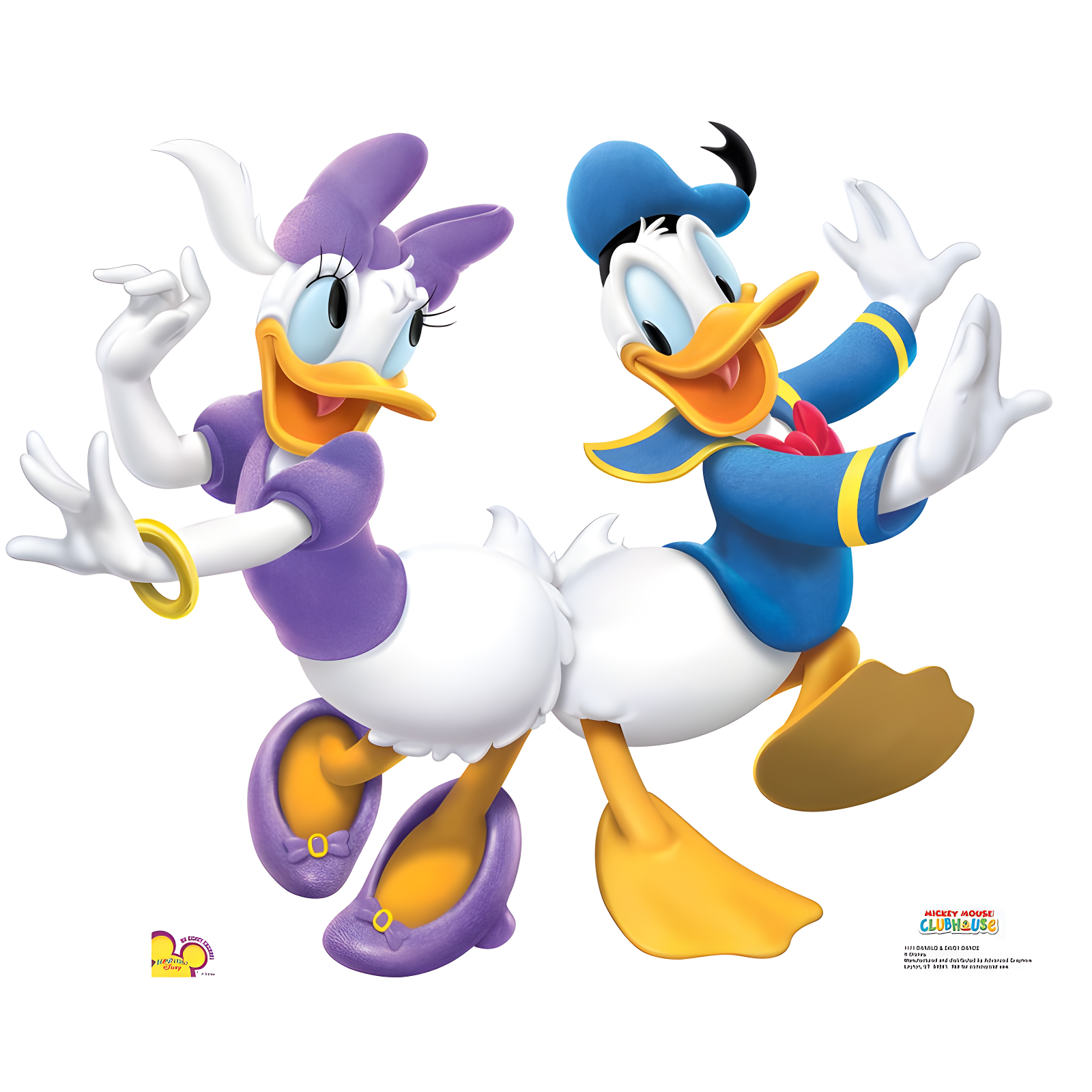 Donald and Daisy Duck Dancing Cardboard Stand-Up