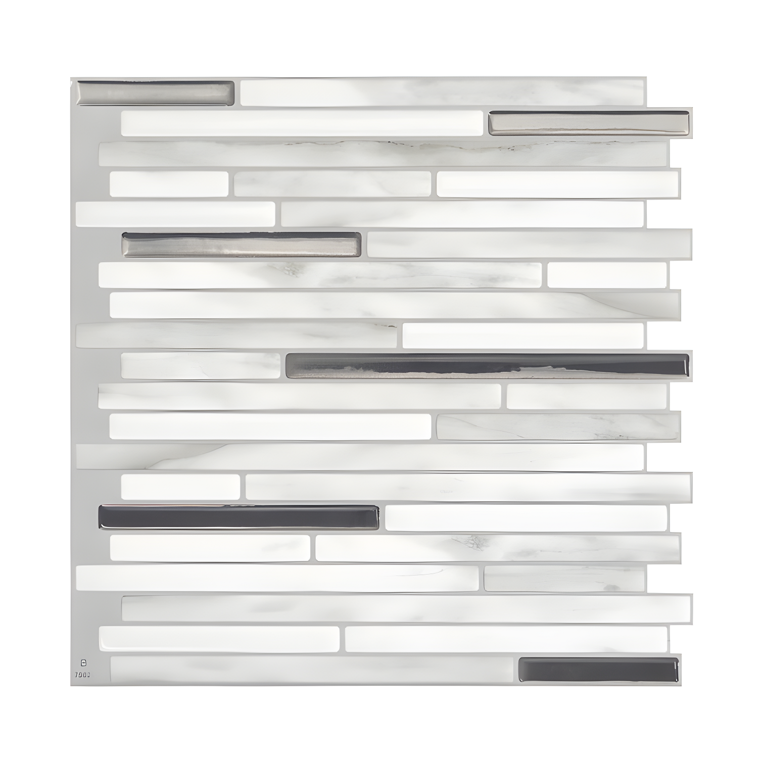 Capri Carrera Marble Peel and Stick Backsplash Tile Set