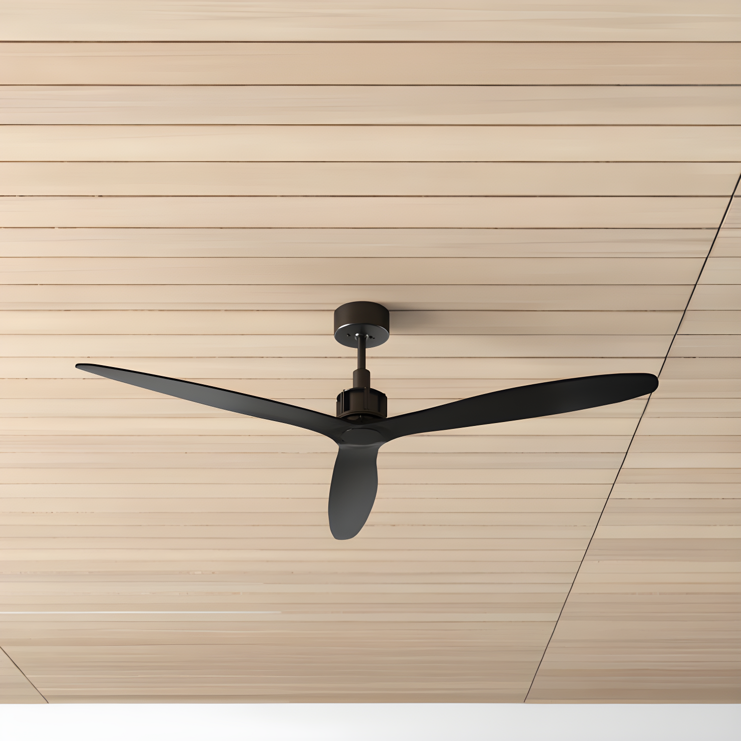 Viceroy Urban Edge 52'' Matte Black 3-Blade Ceiling Fan with Remote