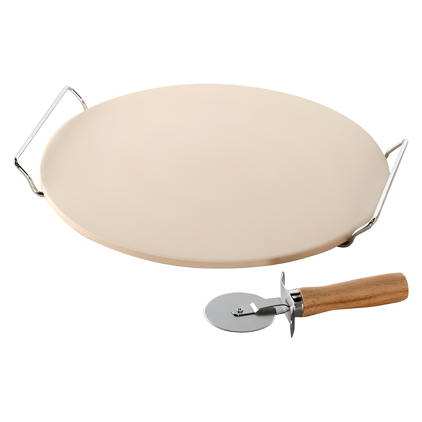 Nordic Ware 13" Natural Ceramic Pizza Stone Set