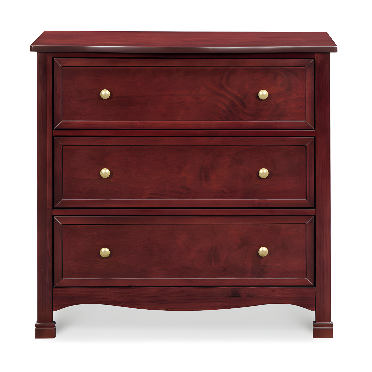 Kalani Rich Cherry 3-Drawer Nursery Dresser