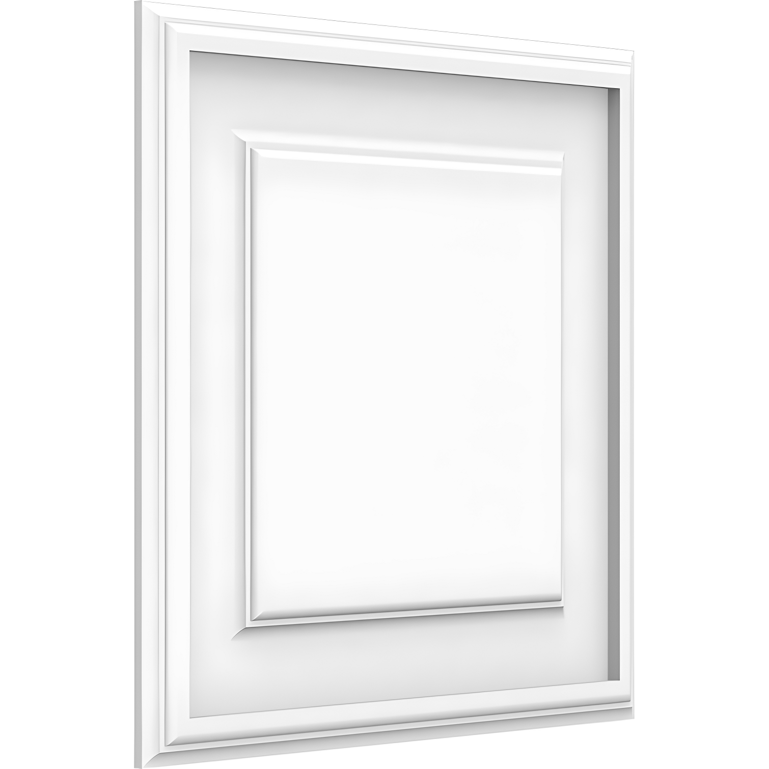 White 16'' x 16'' Raised Decorative Wall Panel