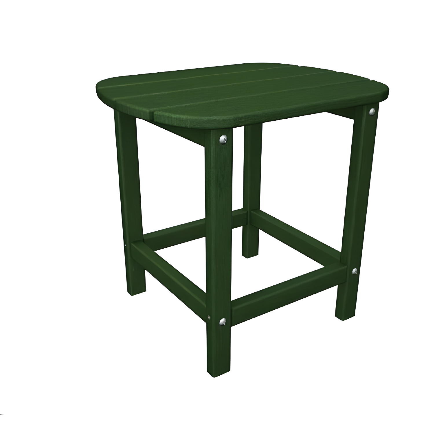 Hunter Green Polywood Outdoor Side Table, 18"