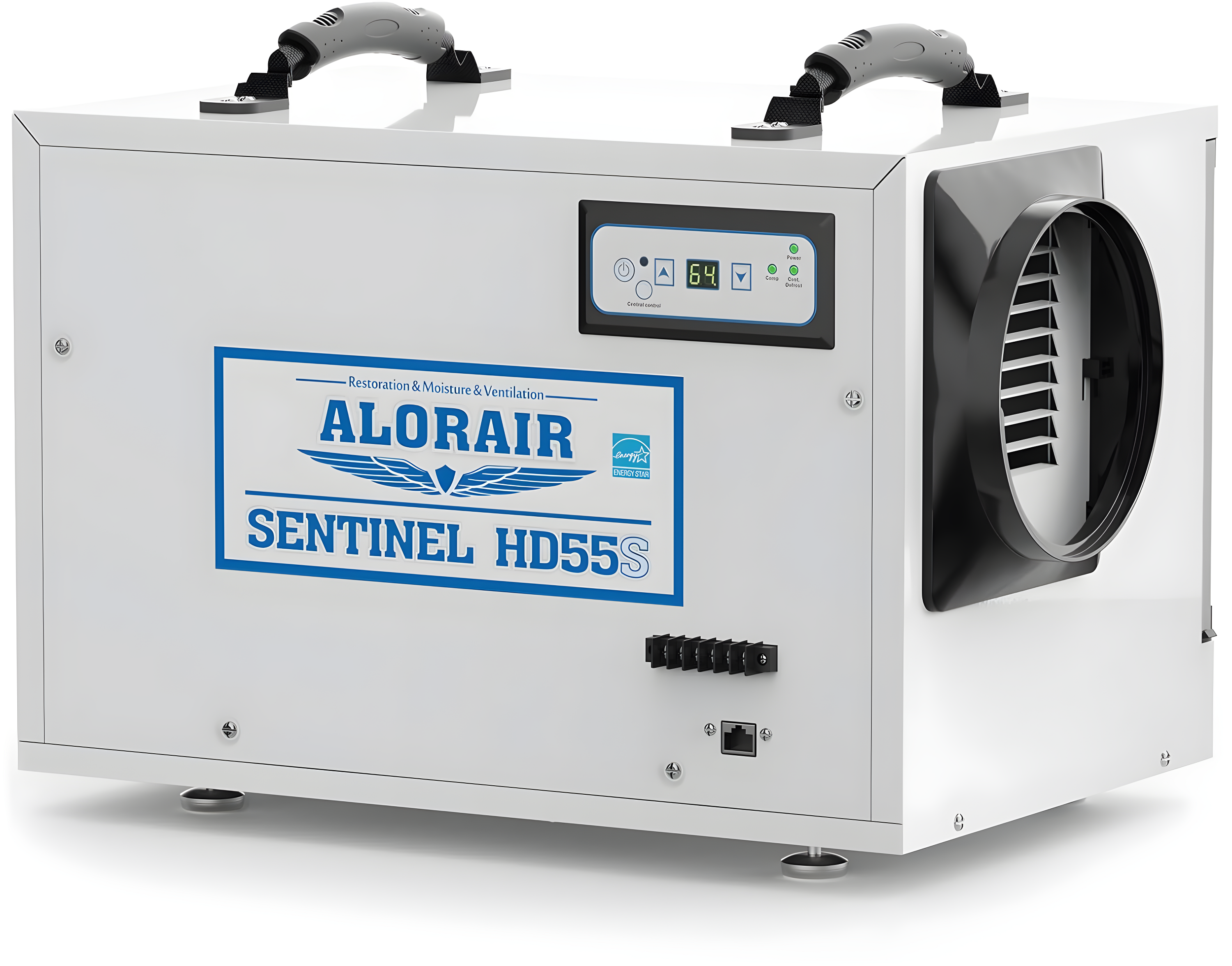 AlorAir Sentinel HD55 White Commercial Dehumidifier with Humidistat