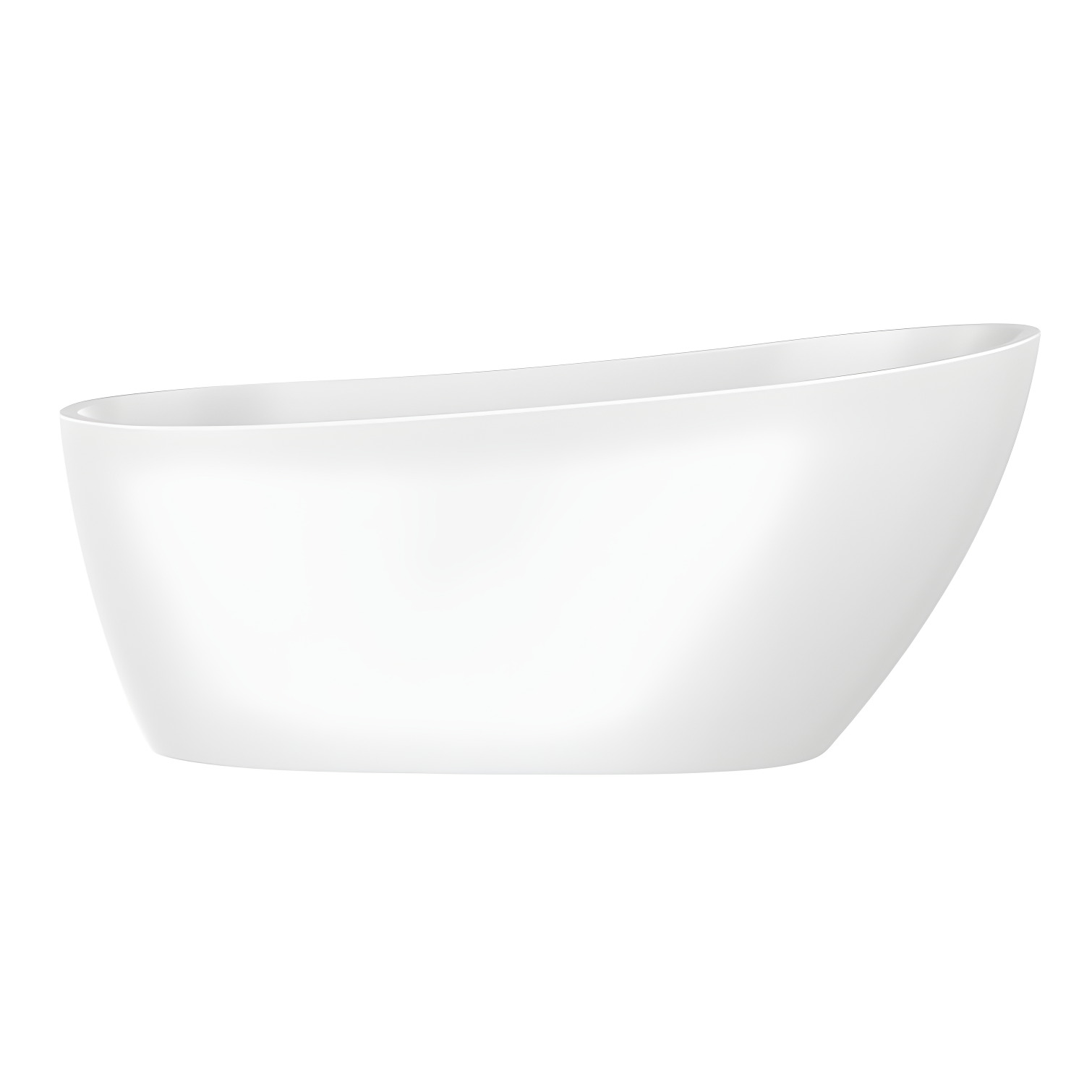 Cora 67" White Freestanding Acrylic Bathtub